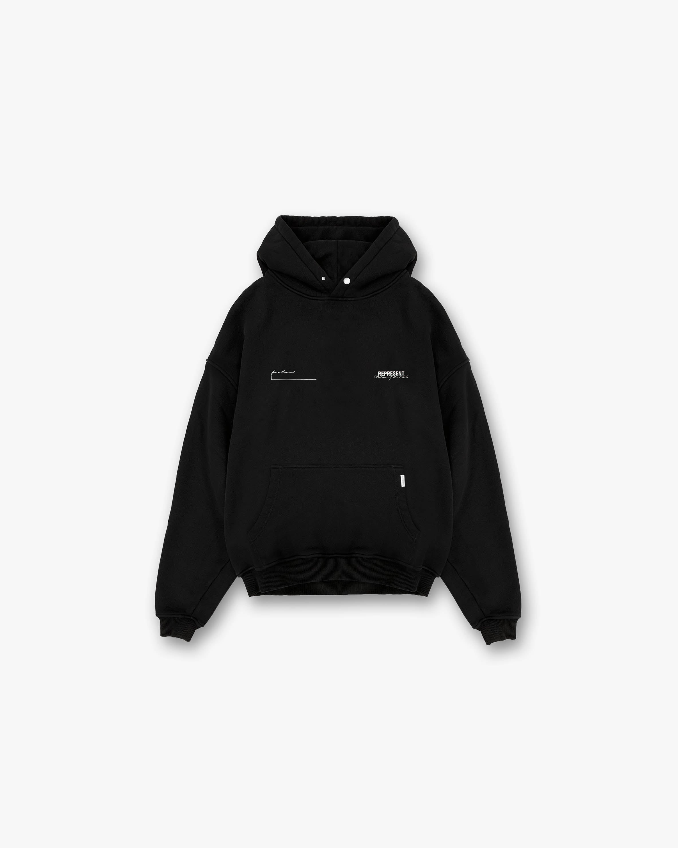 Patron Of The Club Hoodie | Black | REPRESENT CLO