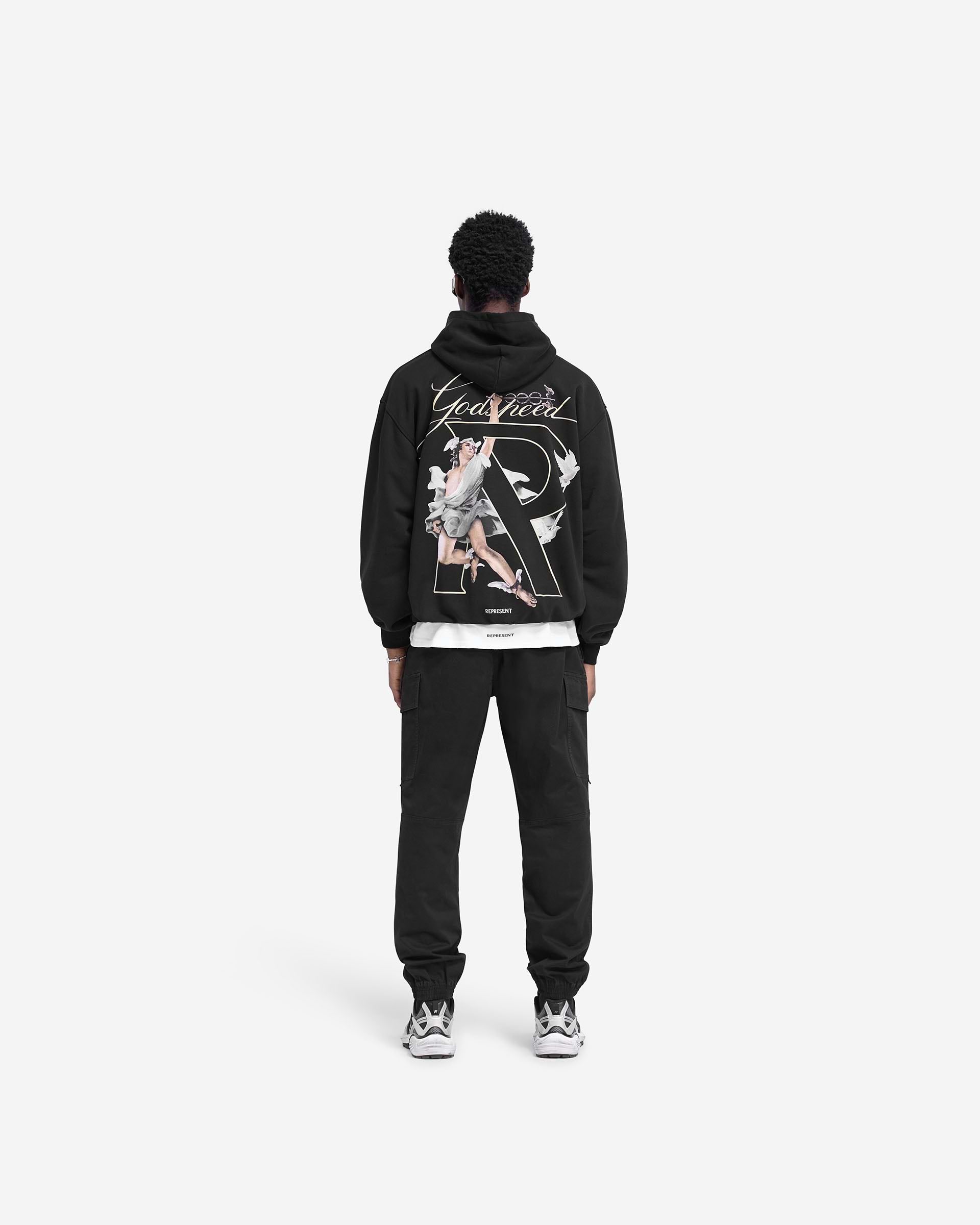 Hermes Hoodie - Jet Black | REPRESENT