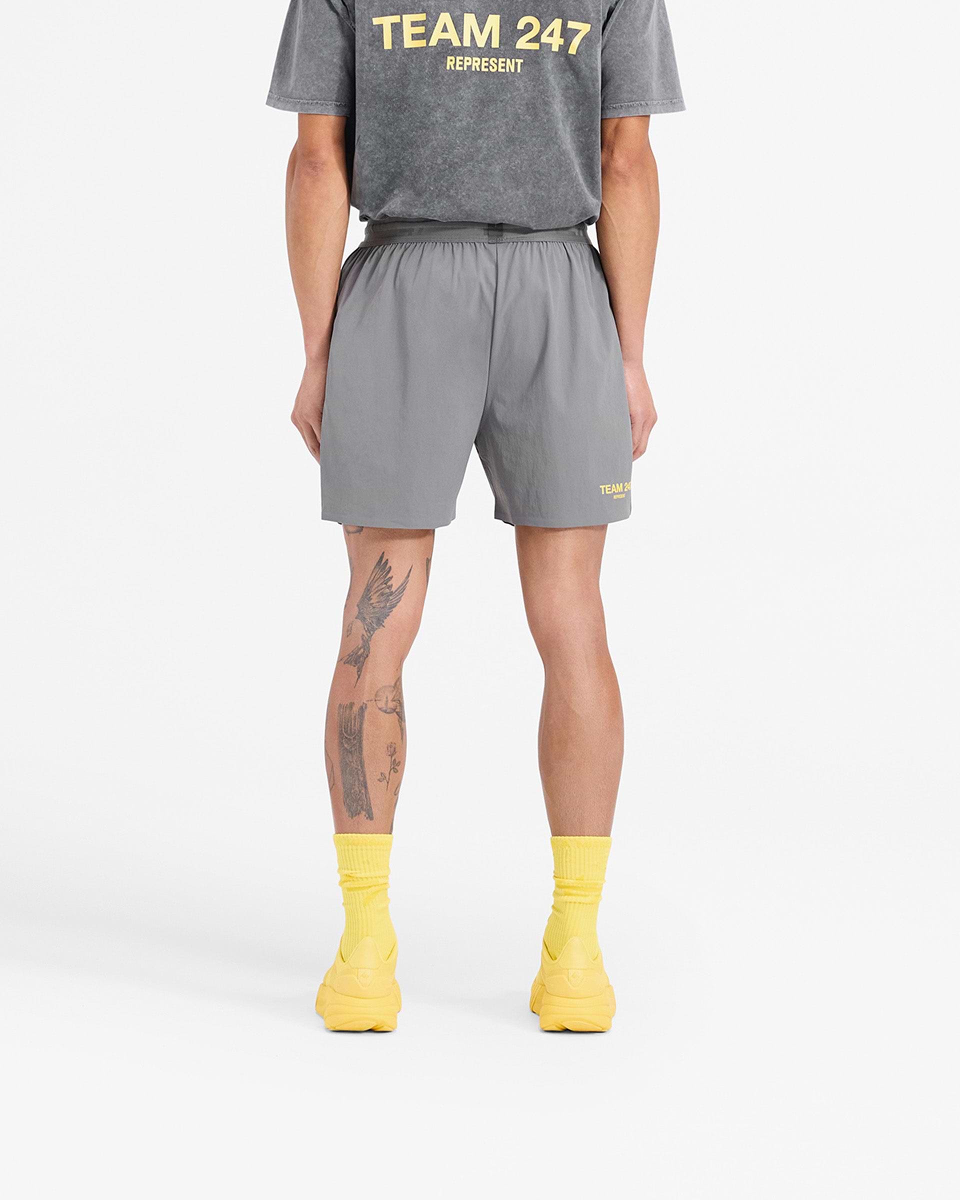 【MUCENT】KAYN SET UP HOTFIX LOGO LOW-RISE SHORTS★25SS★ Kaizen Mesh Shorts - MyHOUSE Sports Gear