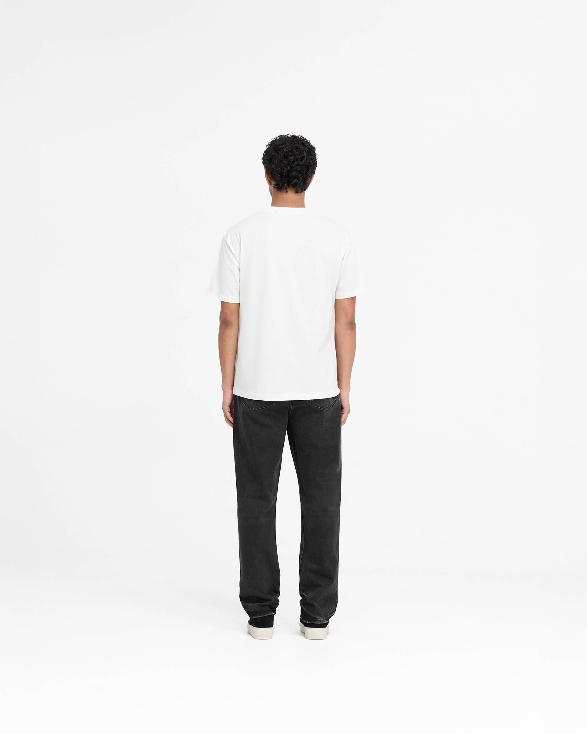 Metal Initial R T-Shirt - Flat White