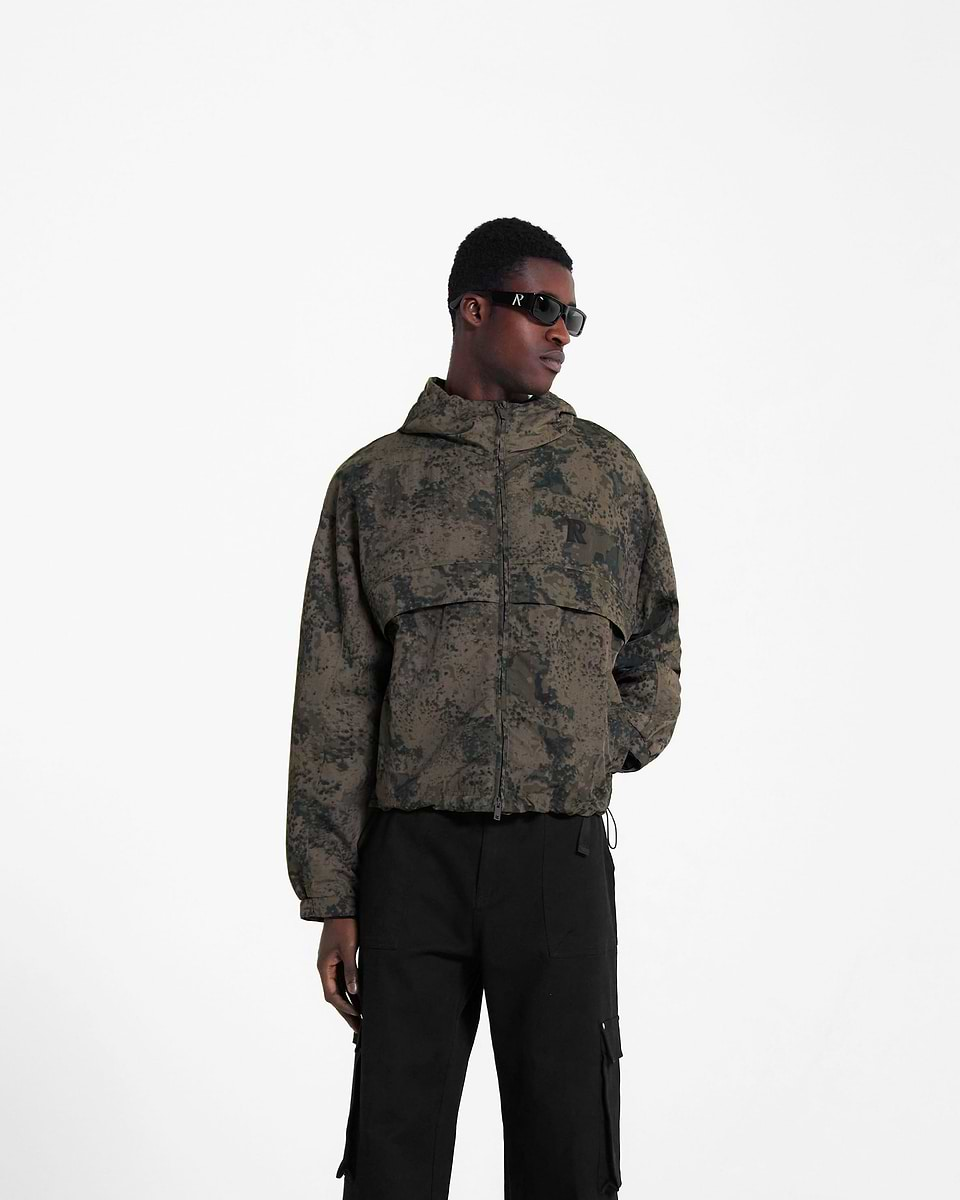 Camo Hooded Track Jacket | REPRESENT CLO