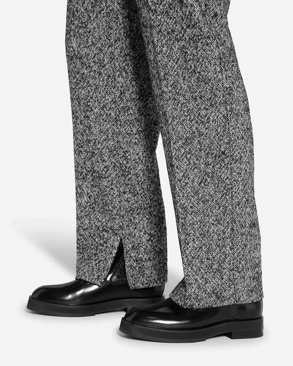 Theo Tailored Jersey Trousers, Concrete Marl