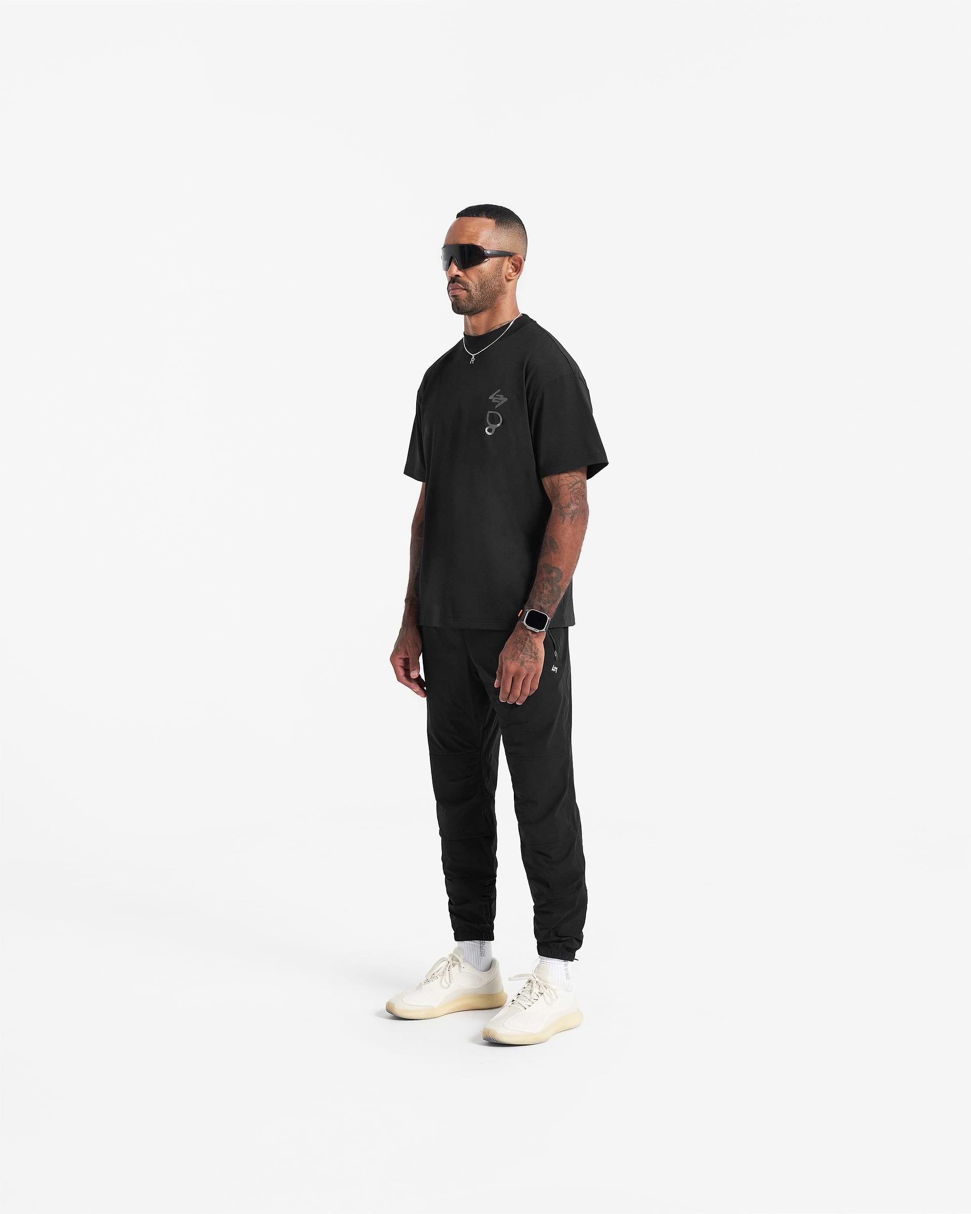 247 X Puresport Oversized Tour T-Shirt - Black