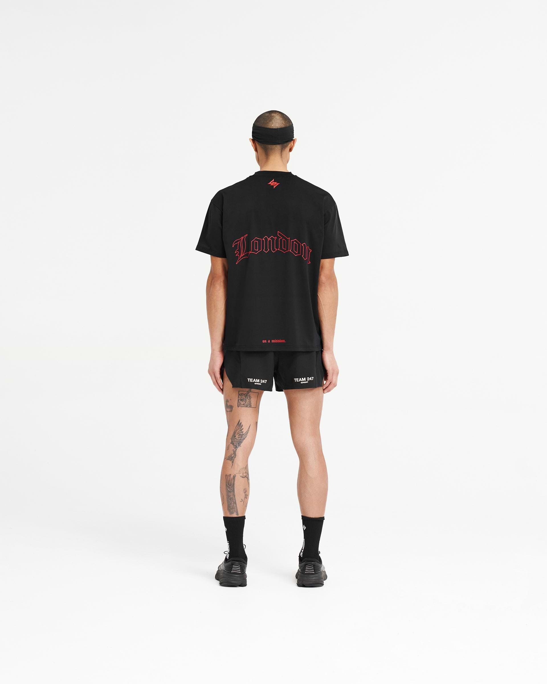 247 London Oversized T-Shirt - Black