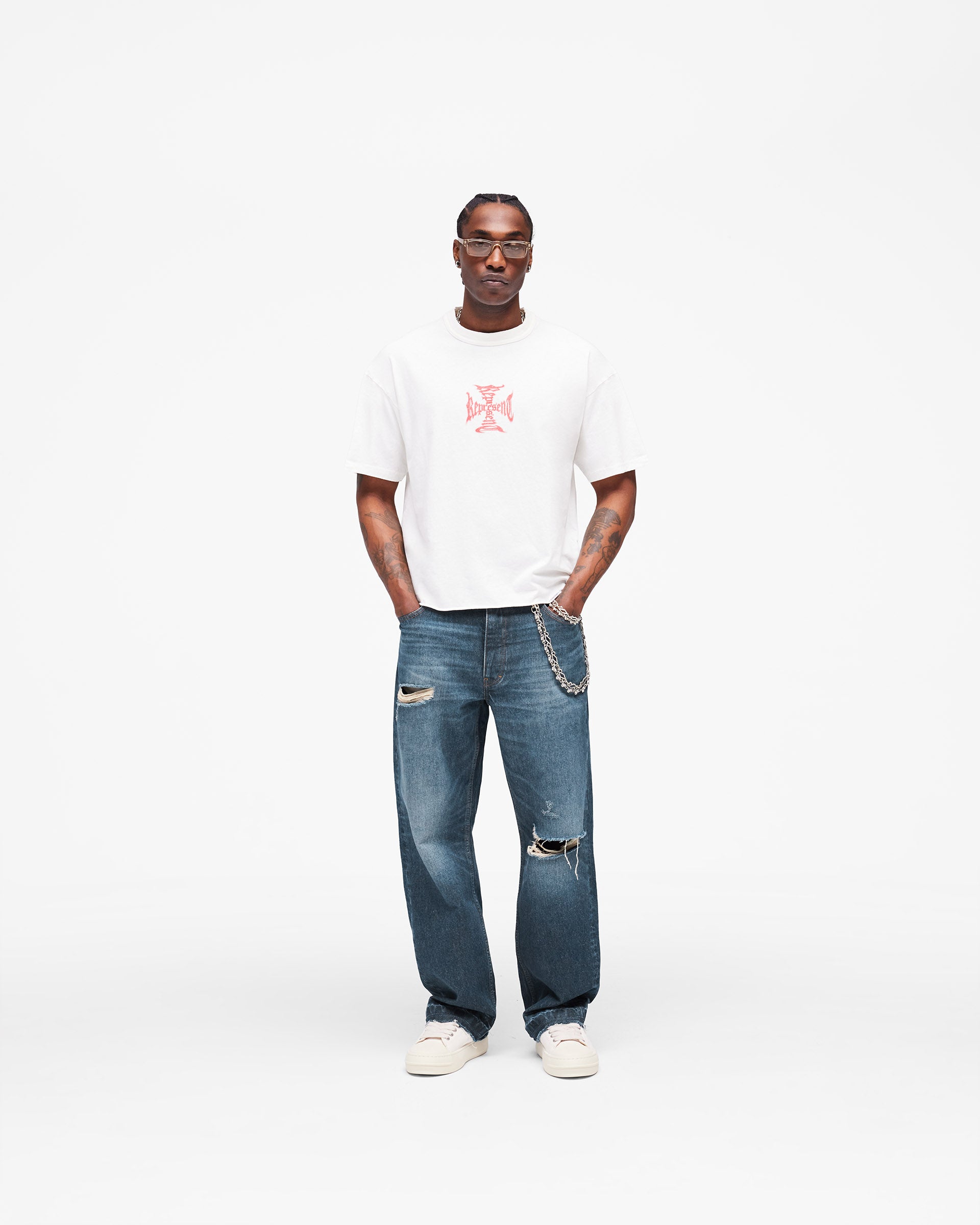 MH T-Shirt V2 Ash White | Heaton Capsule T-Shirts | REPRESENT