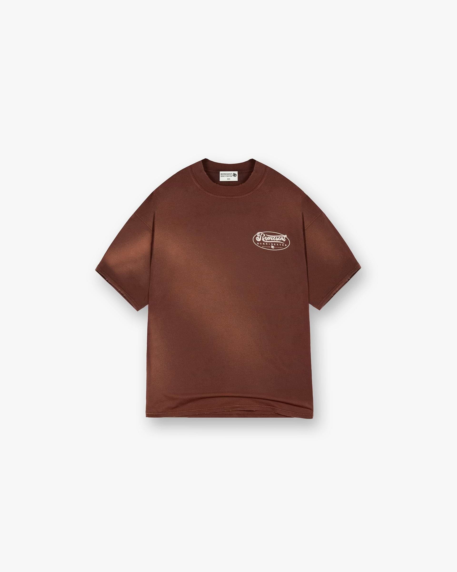 Represent X Duke + Dexter British Luxury T-Shirt - Rust