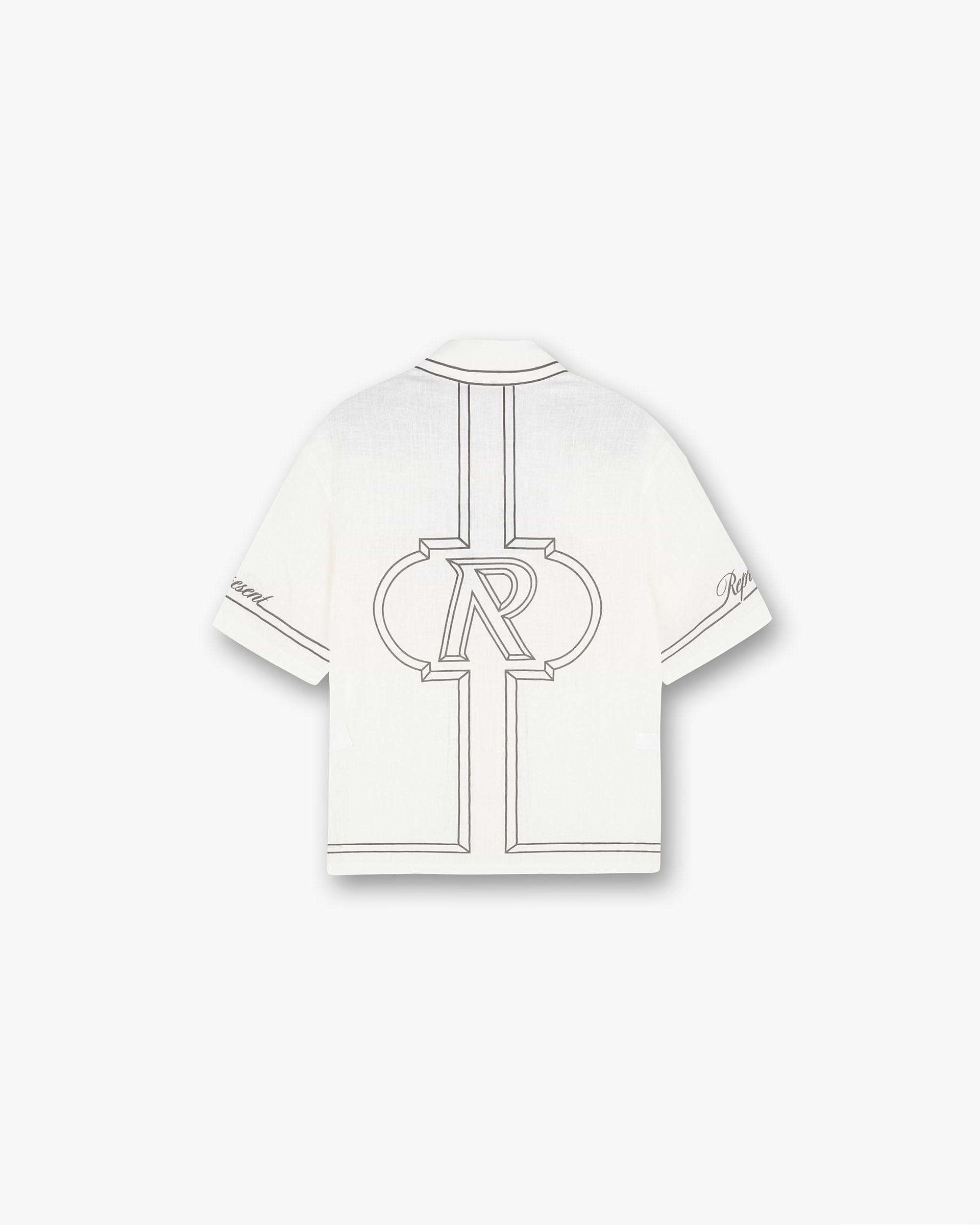 Border Shirt - Whisper White
