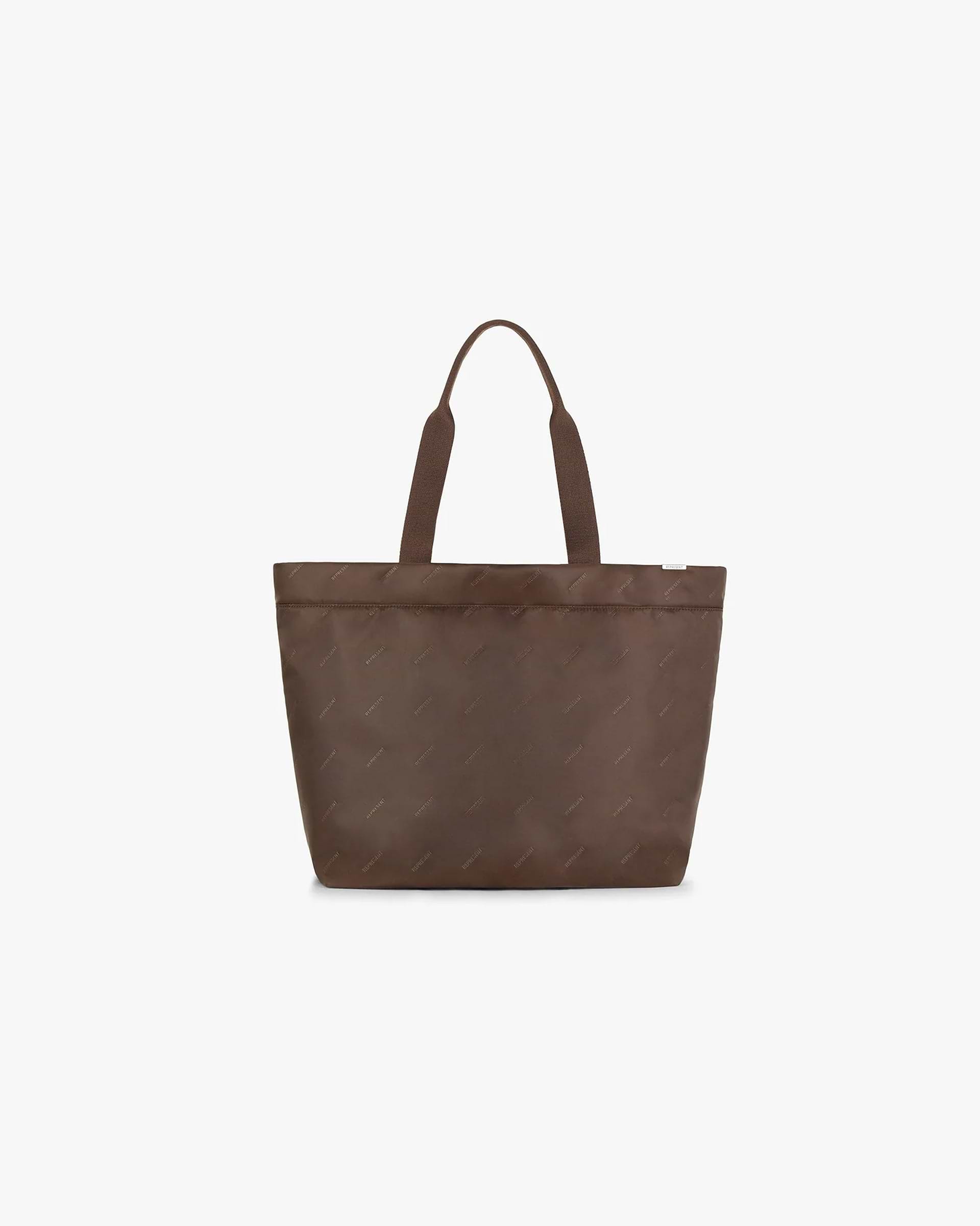 All Over Logo Tote Bag | Brown Accessories SC22 | Represent Clo