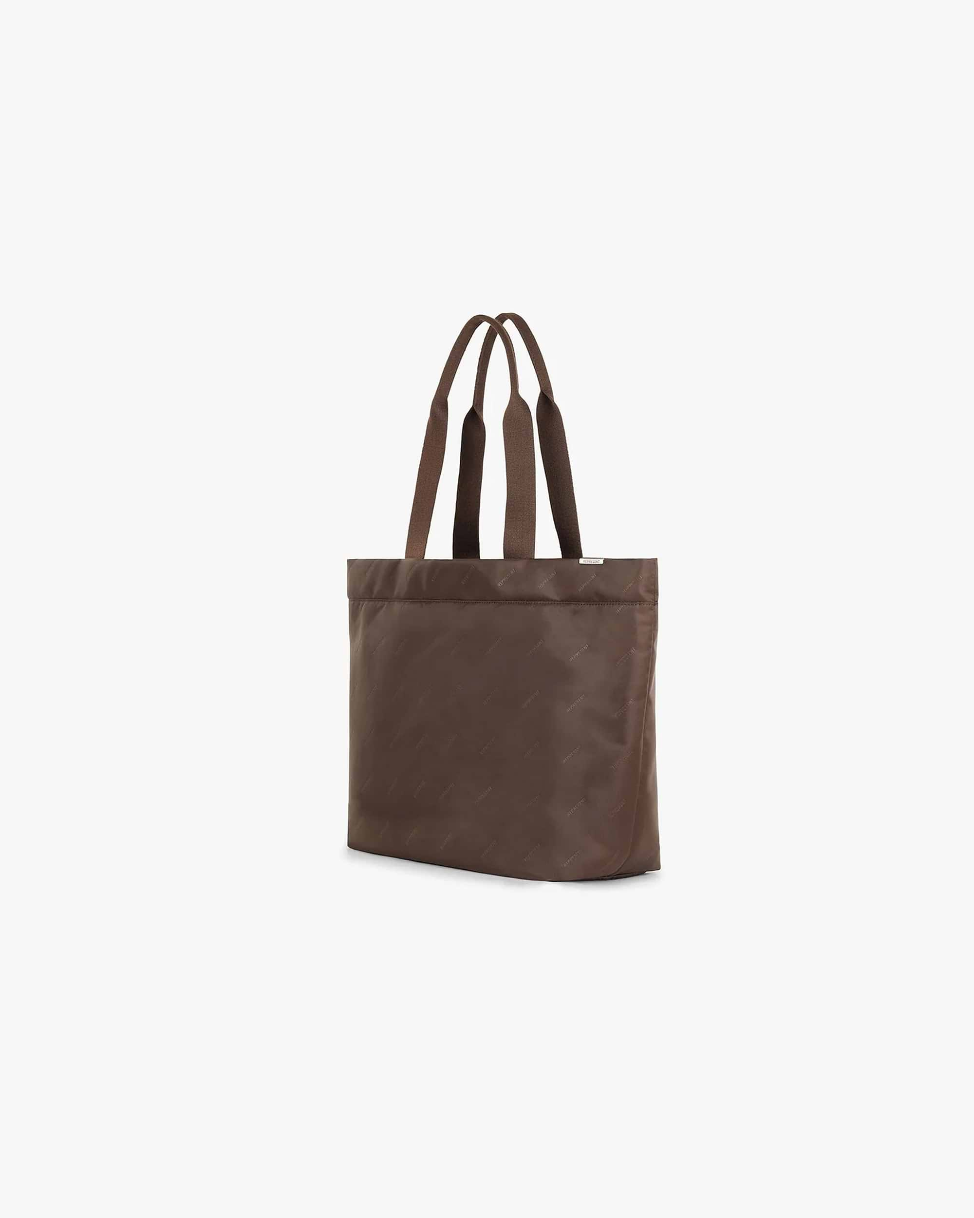 All Over Logo Tote Bag | Brown Accessories SC22 | Represent Clo