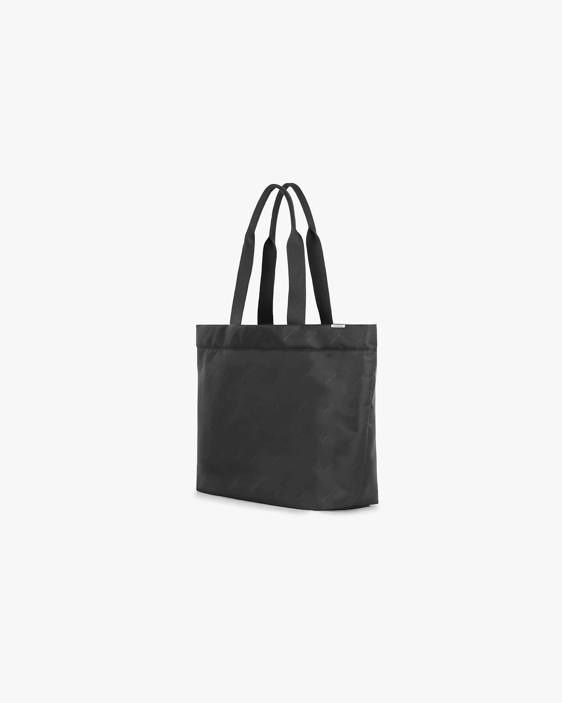 All Over Logo Tote Bag | Black Accessories SC22 | Represent Clo