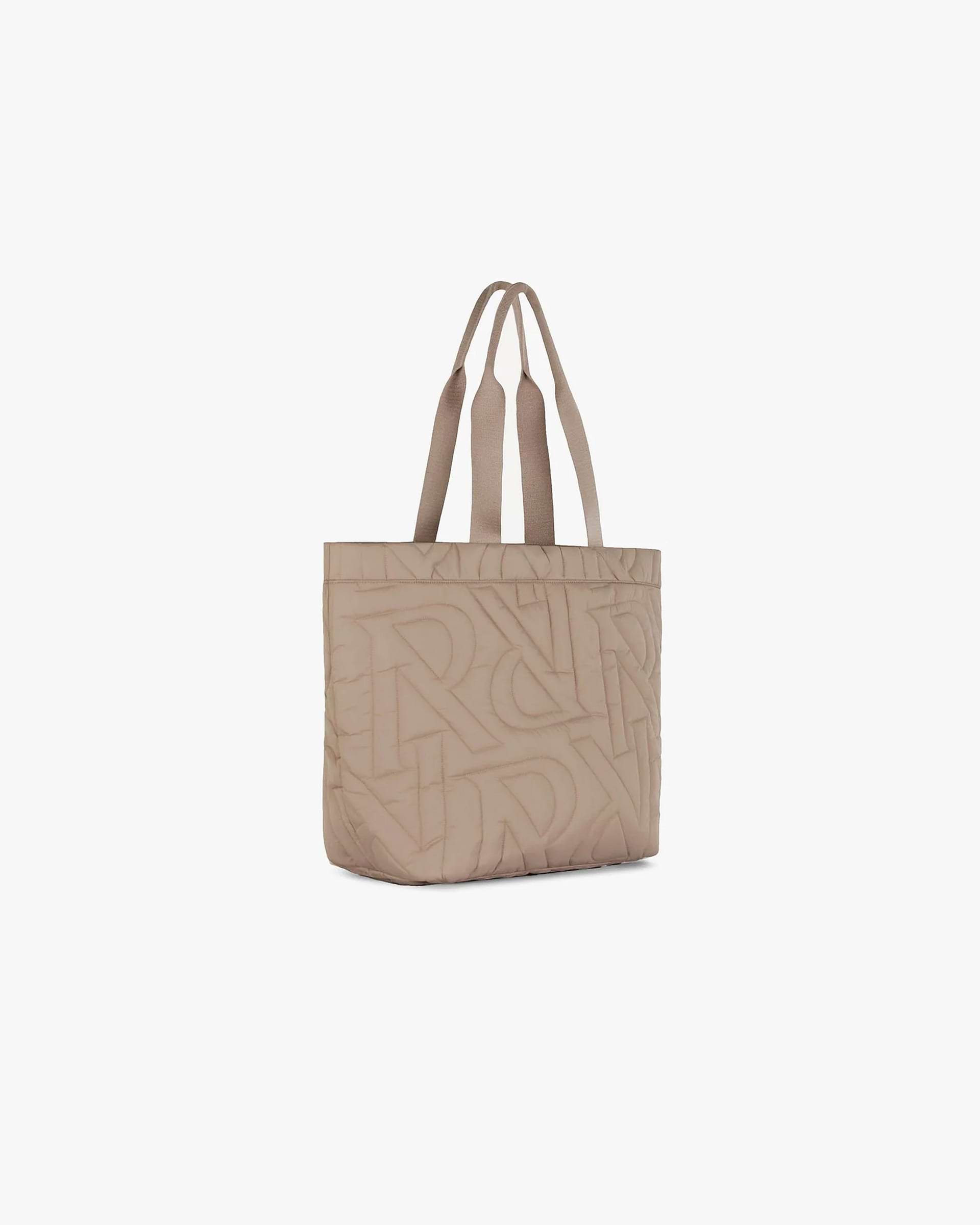Initial Quilted Tote Bag | Mushroom Accessories SS23 | Represent Clo