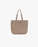 Initial Quilted Tote Bag