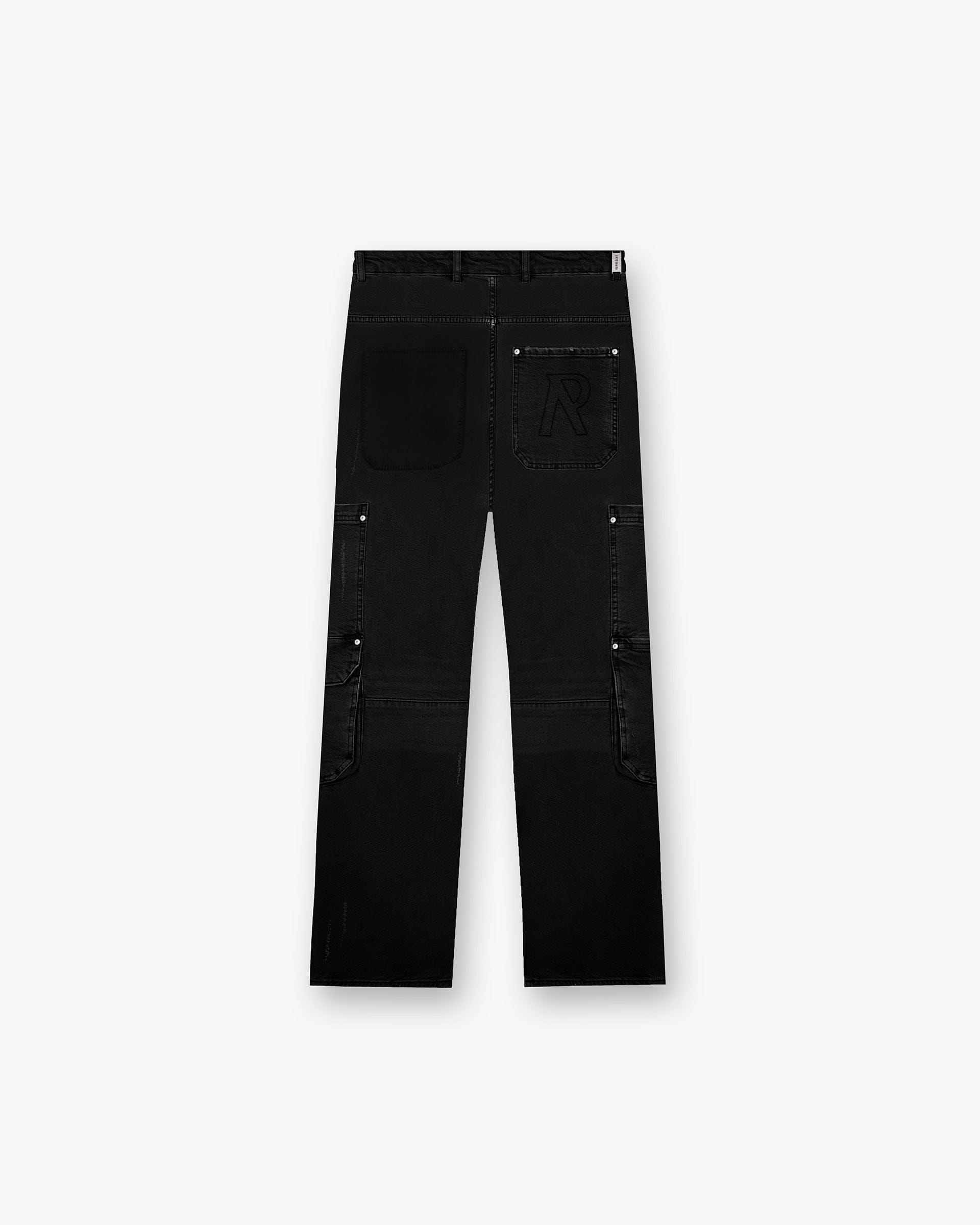 Represent black fashion jeans