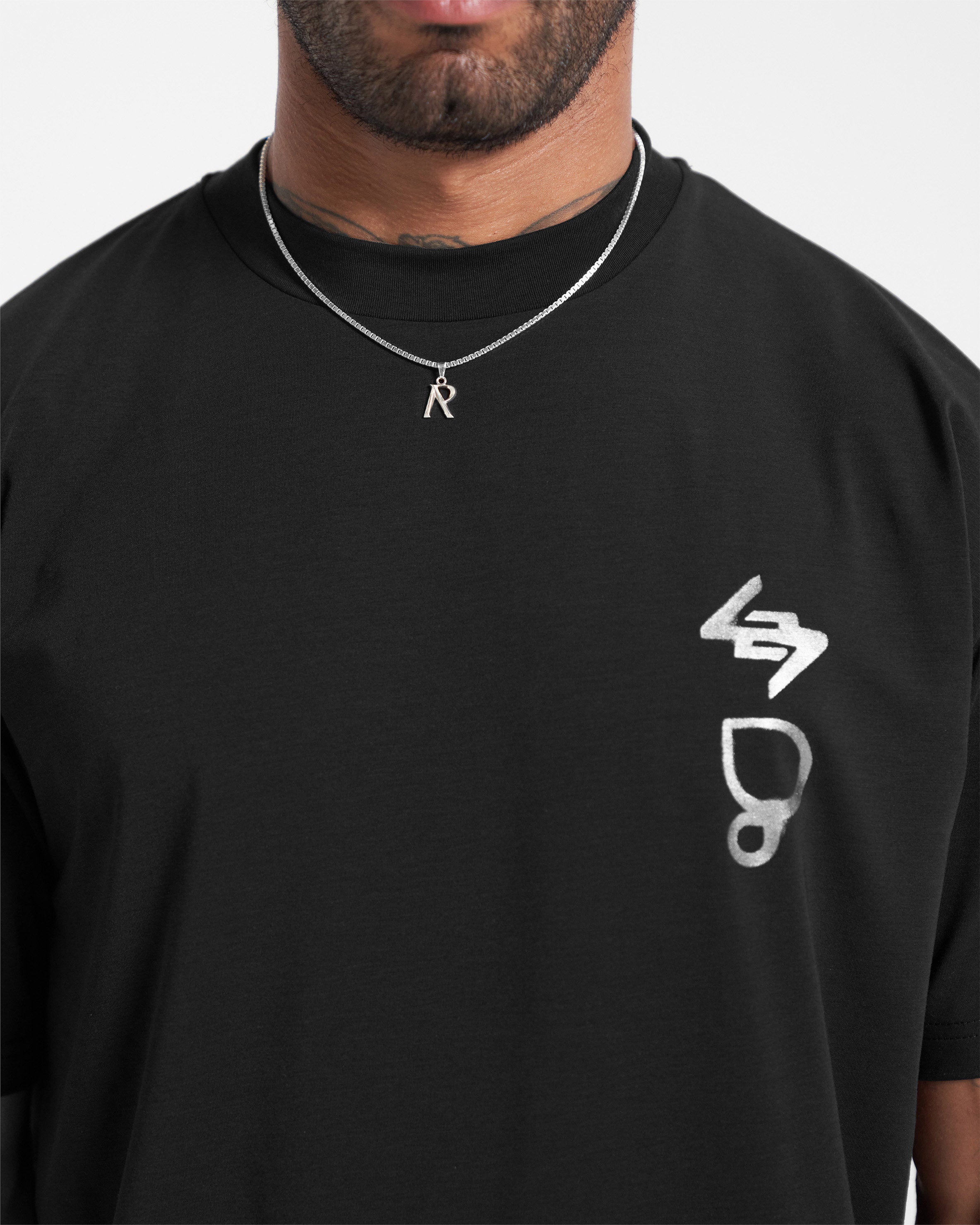 247 X Puresport Oversized Tour T-Shirt - Black