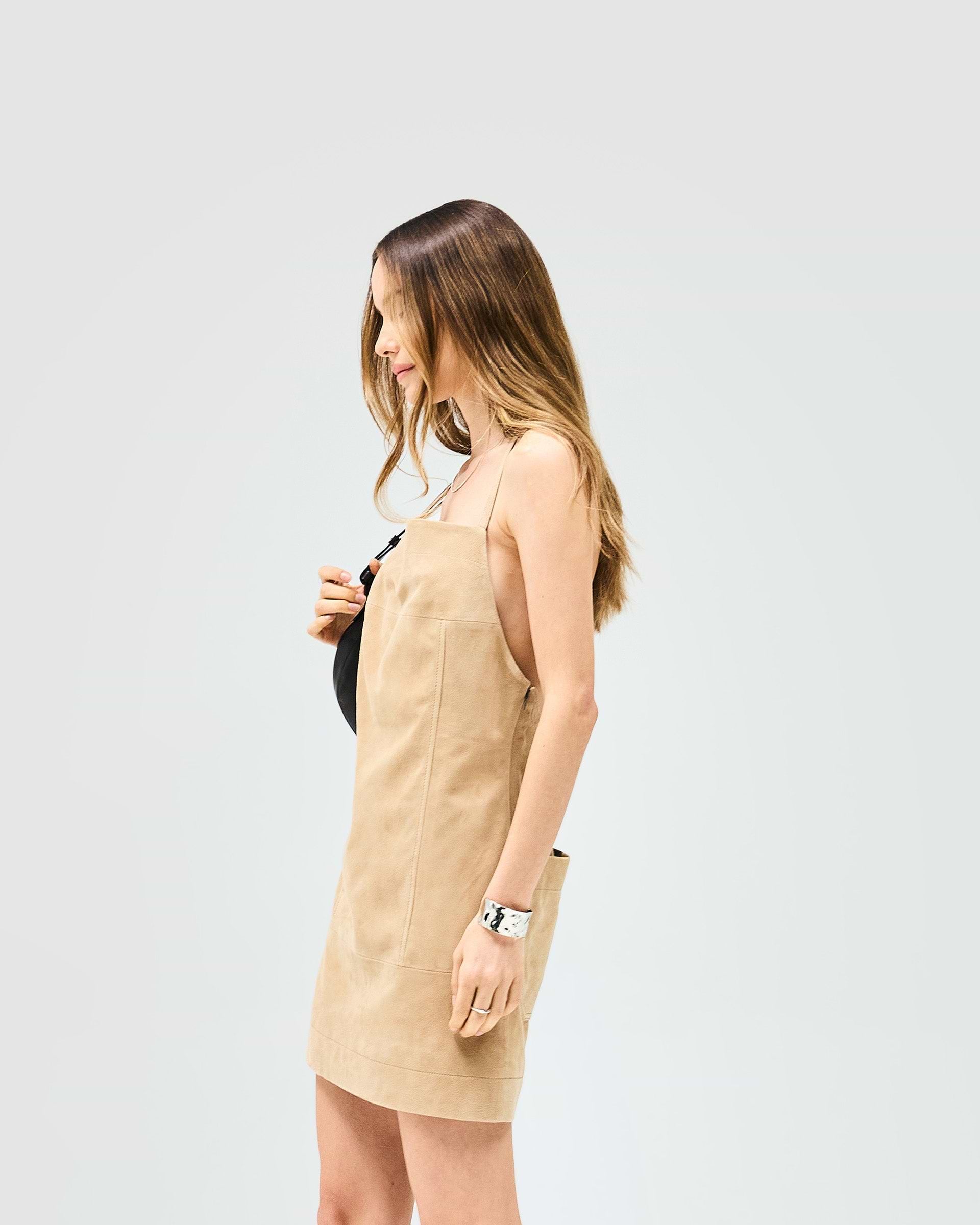 Fuel Mini Dress - Warm Taupe