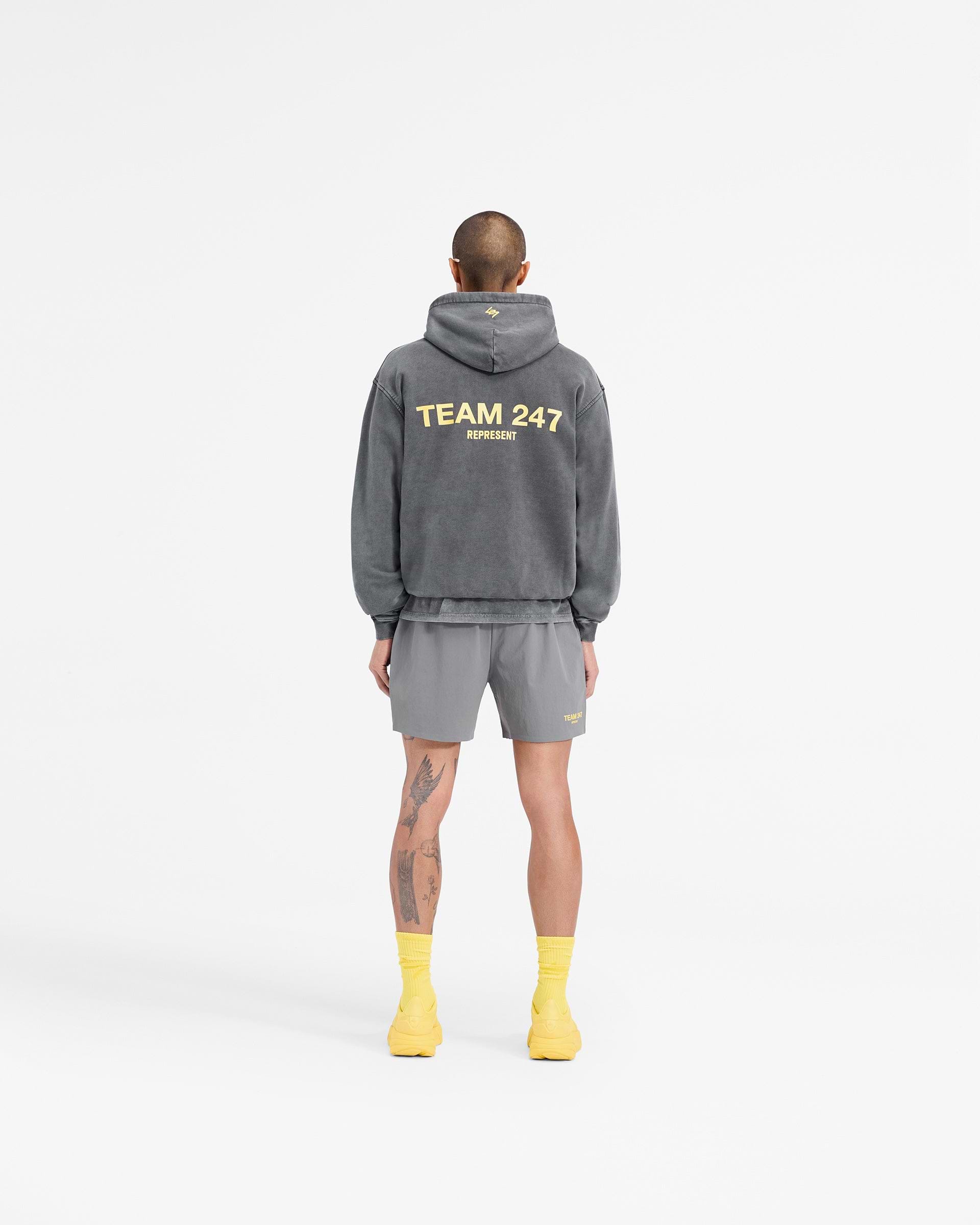 Team 247 Oversized Hoodie - Pewter Lemon | REPRESENT