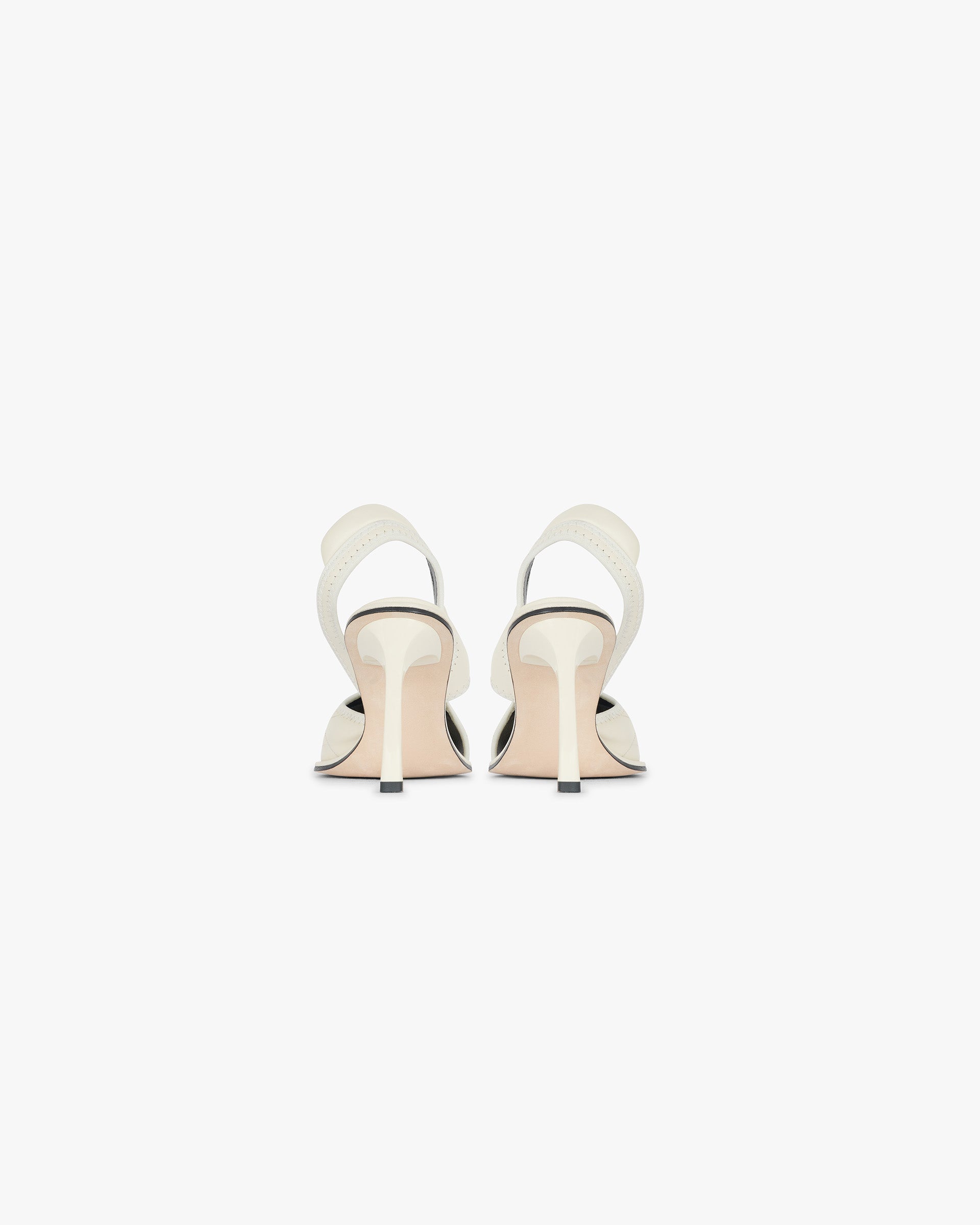 Asymmetric Stretch Heel - Ecru