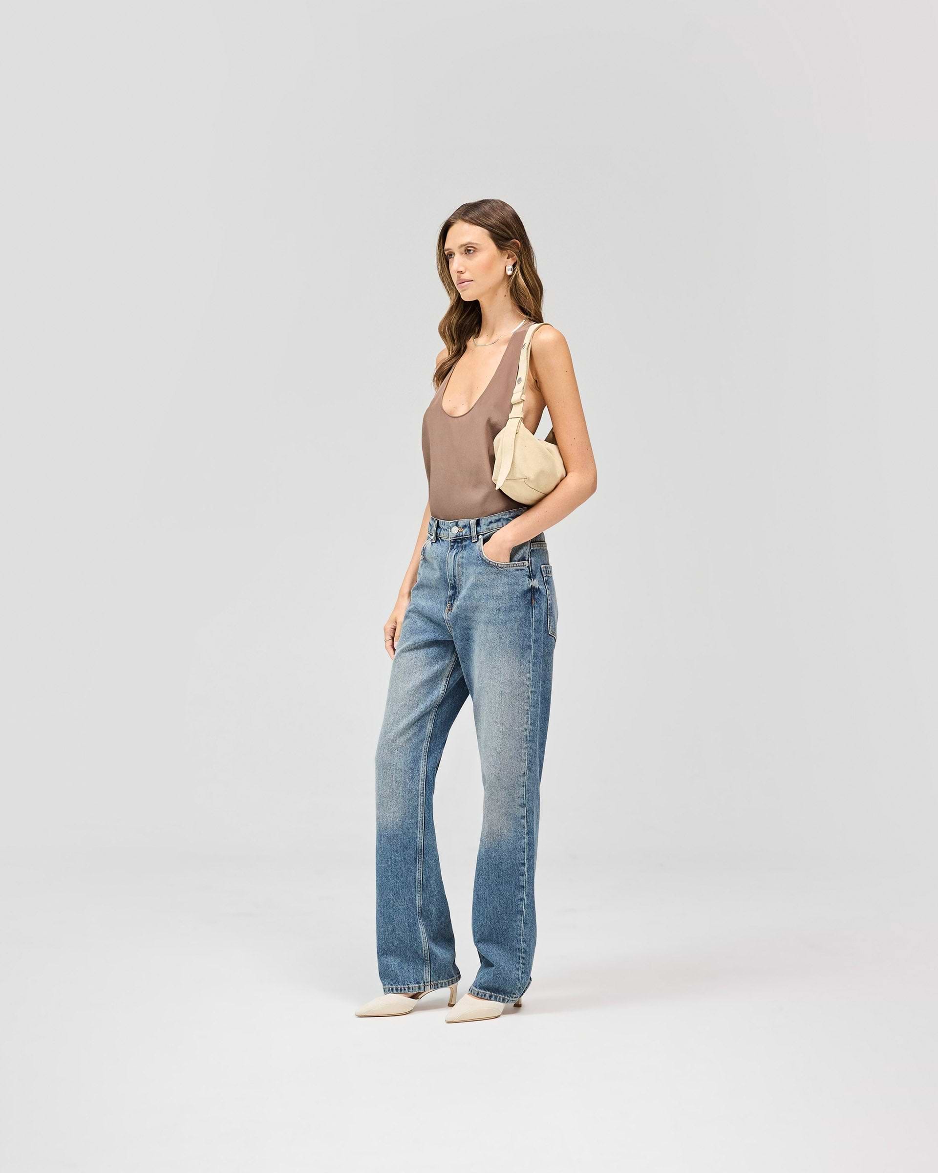 Mirage Silk Vest - Coffee Quartz