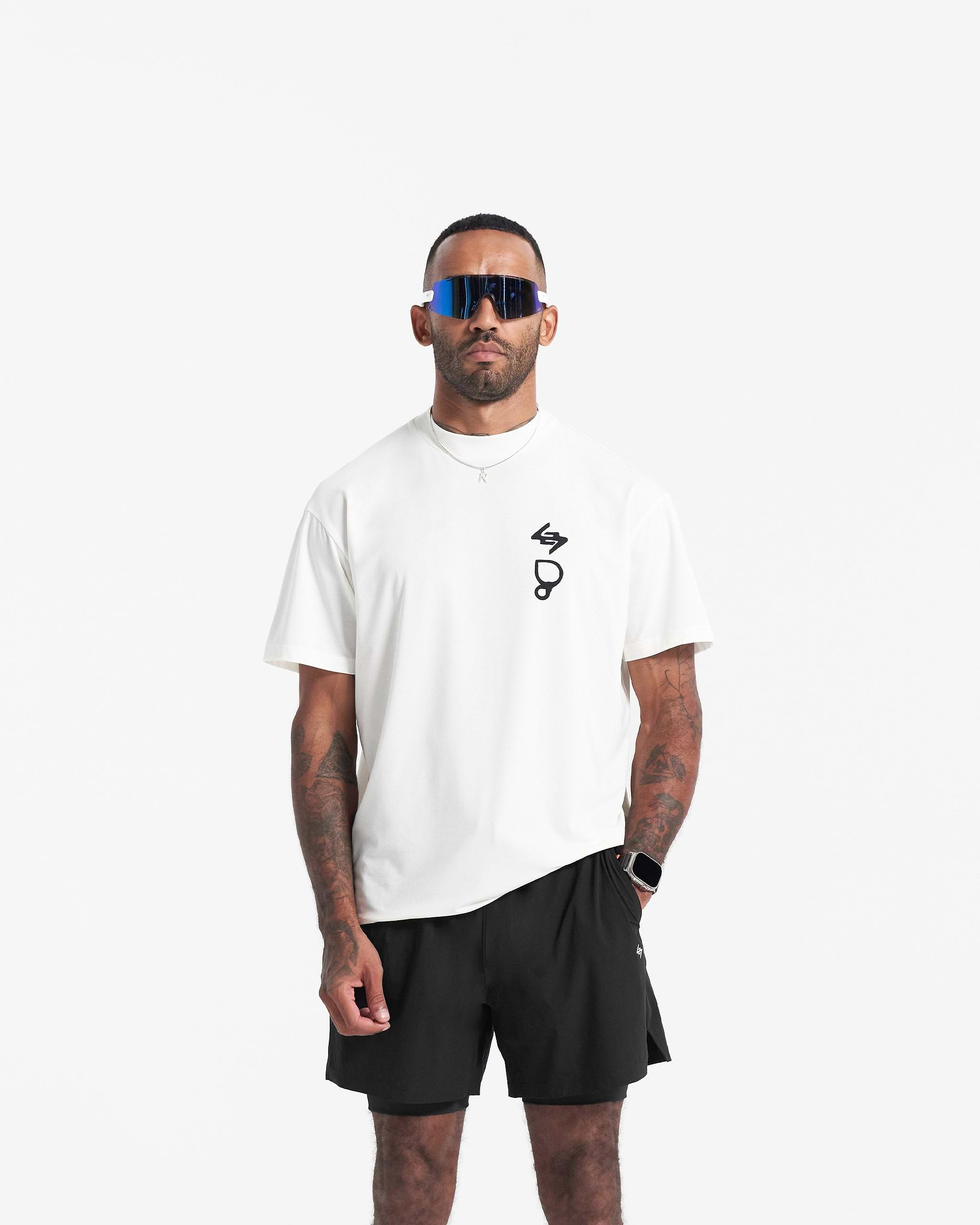 247 X Puresport Oversized Tour T-Shirt - Flat White