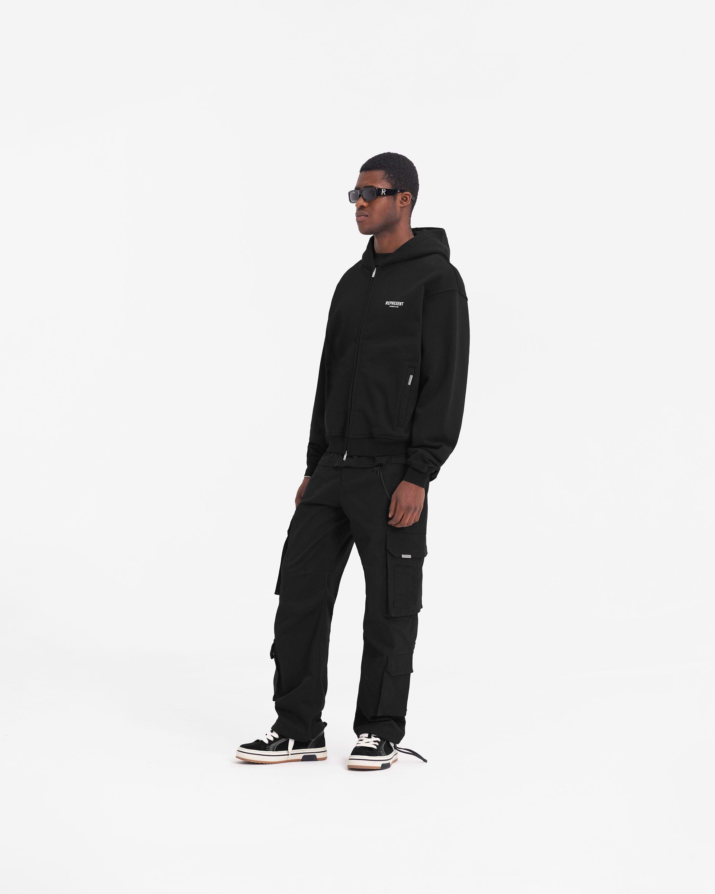 Black Zip Hoodie | Owners' Club | REPRESENT