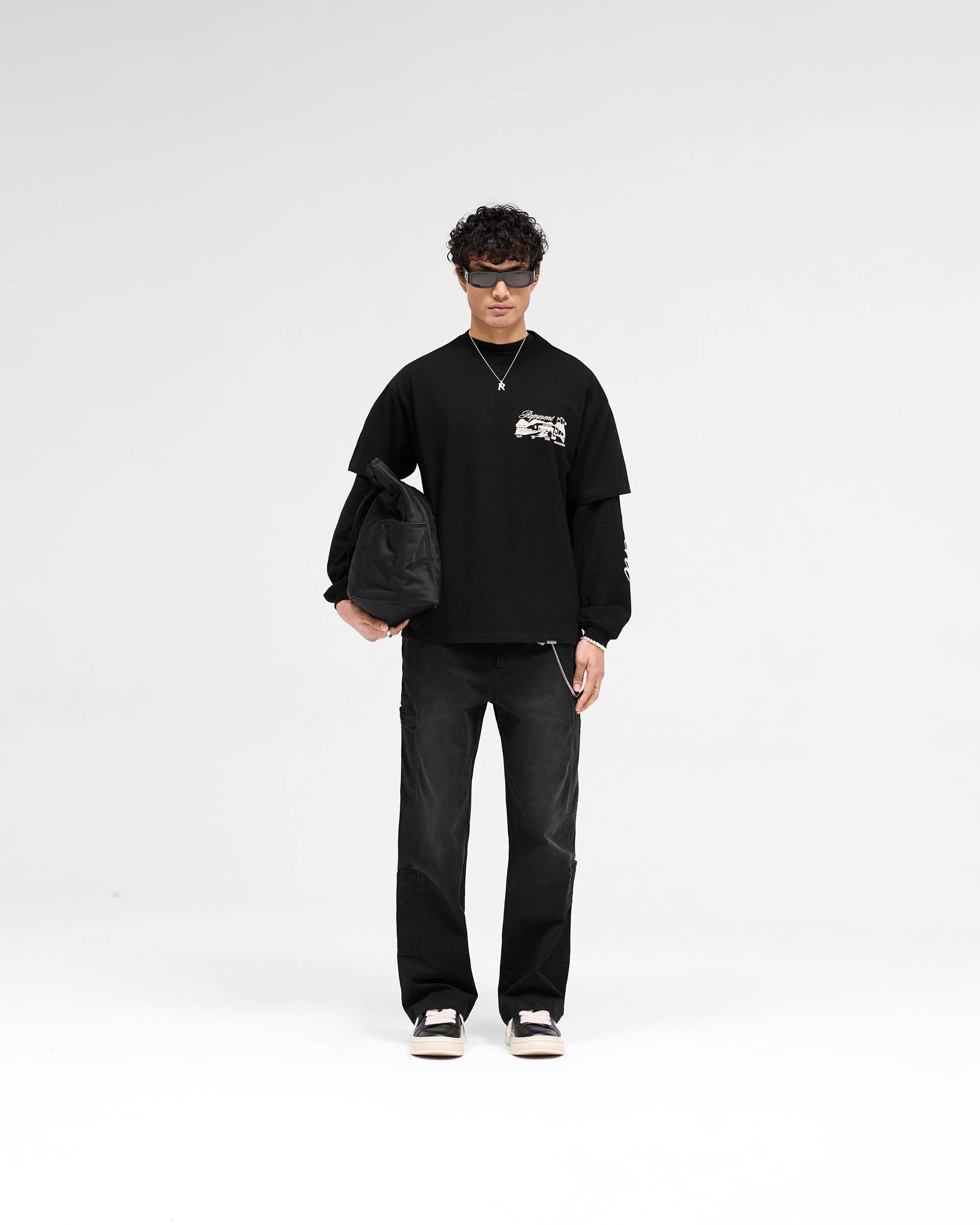 Raceway T-Shirt - Jet Black | REPRESENT