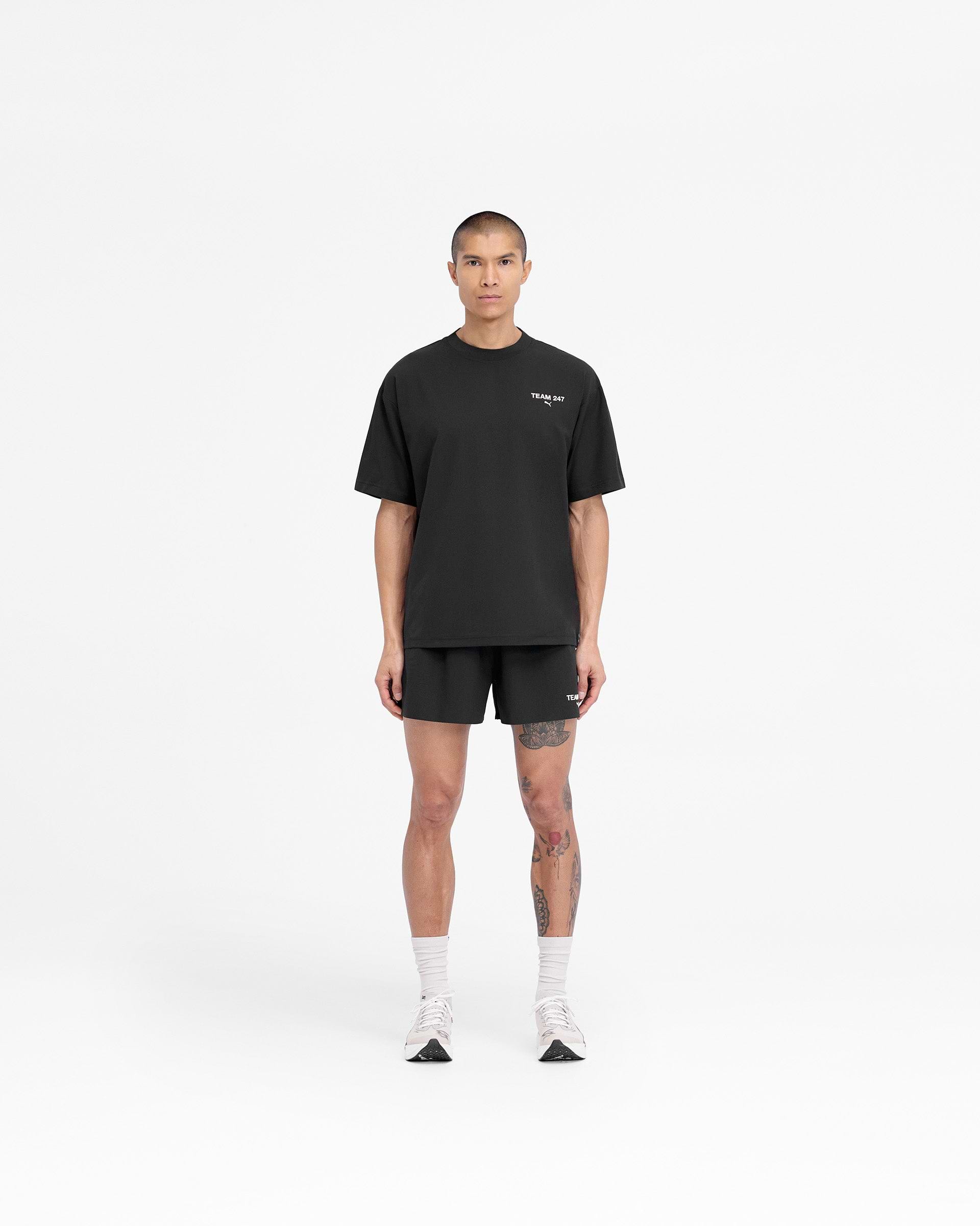 247 X Puma Shorts | Black | REPRESENT
