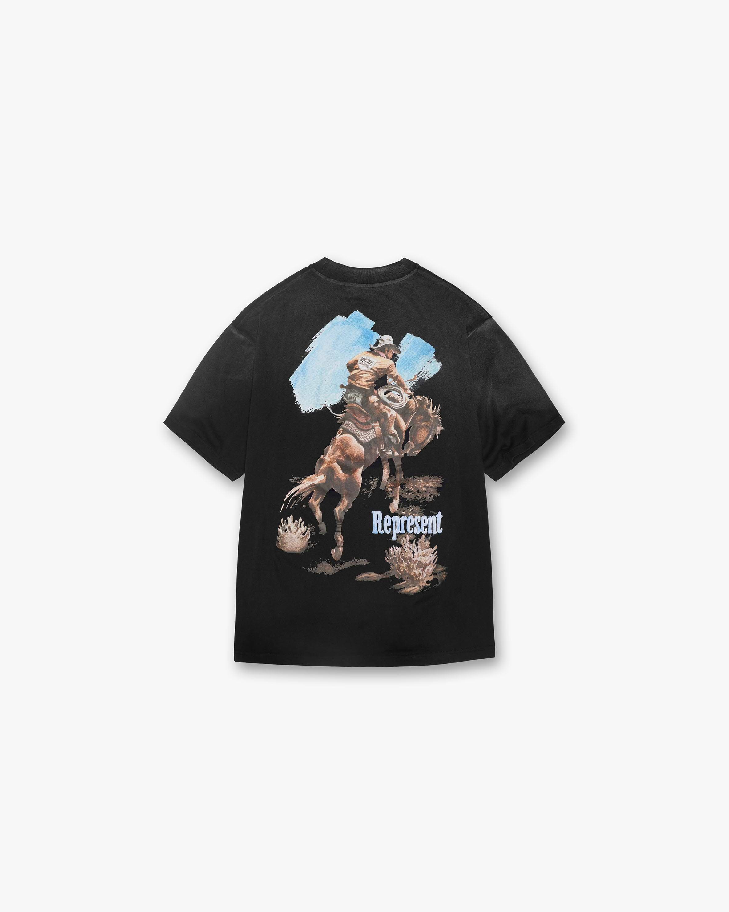 REPRESENT WILD RIDE Tシャツ 半袖 Black 送料込み Wild Ride T-Shirt | Aged Back | REPRESENT