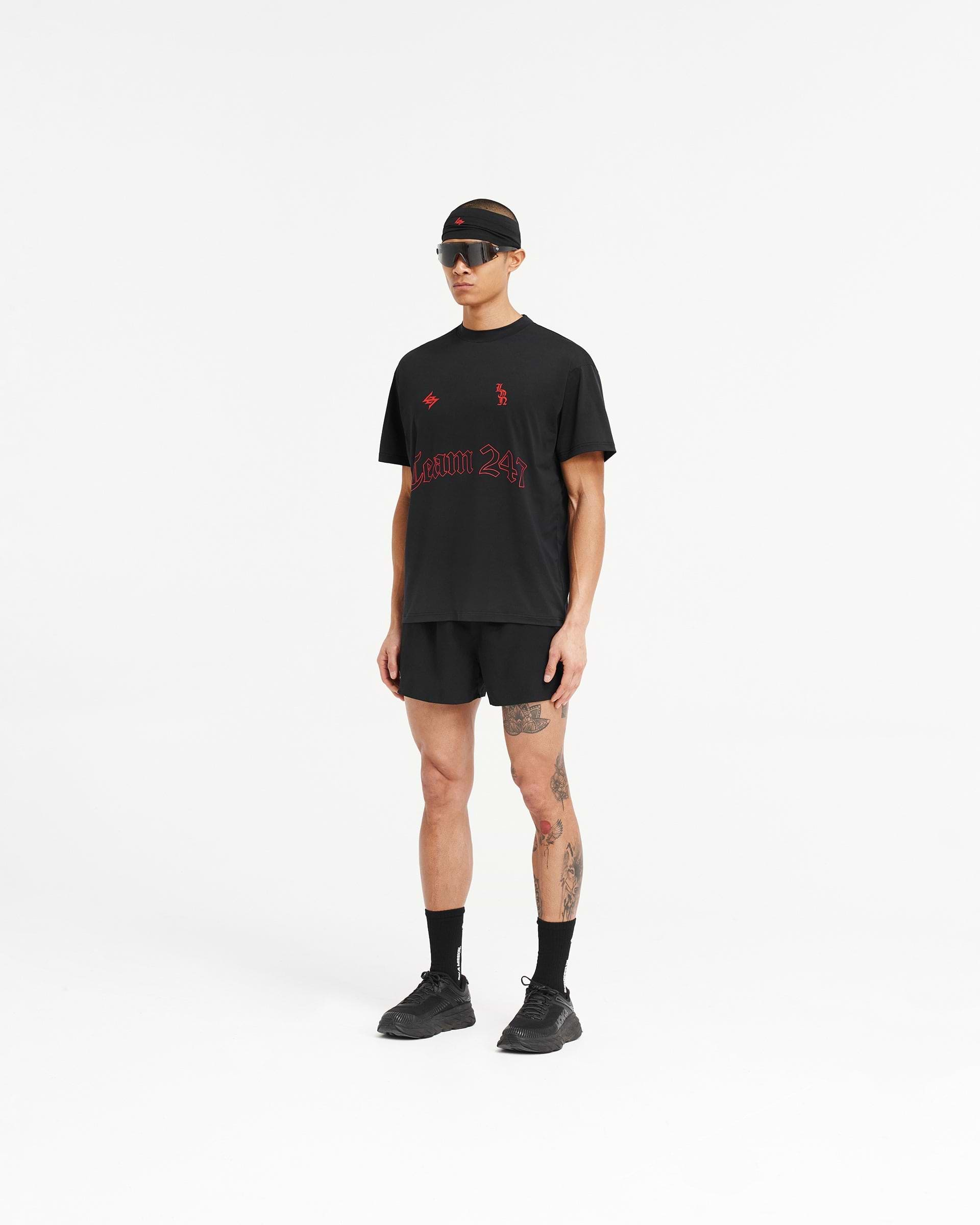 247 London Oversized T-Shirt - Black