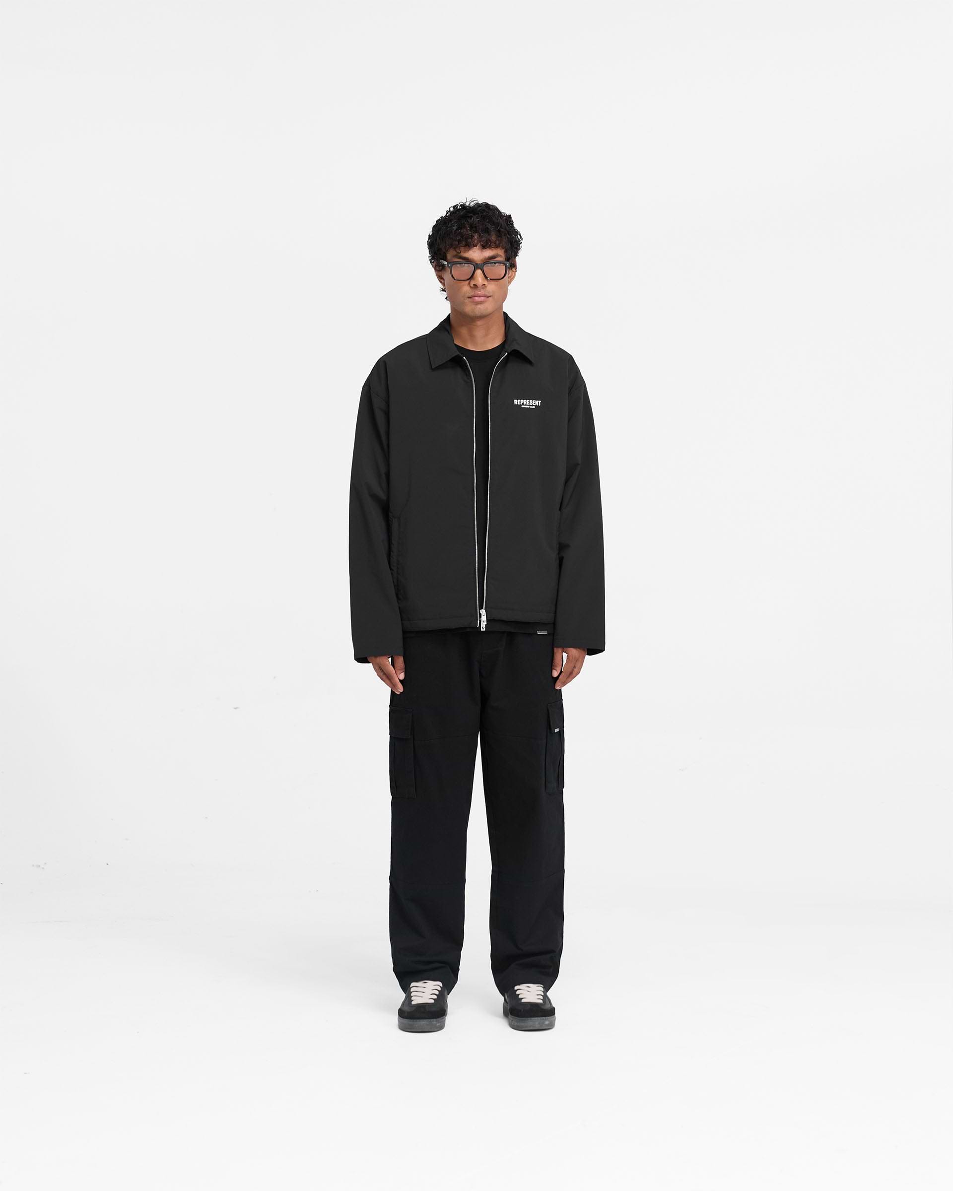 CLUBHAUS×TANGRAM DICE COACH JACKET XL CLUBHAUS × TANGRAM DICE COACH JACKET BLACK TGA-MB17