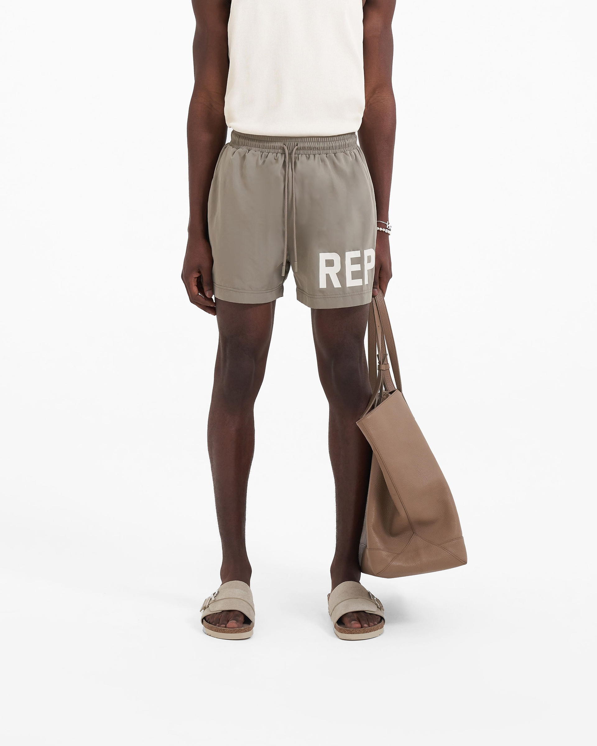 Represent Swim Shorts - Khaki