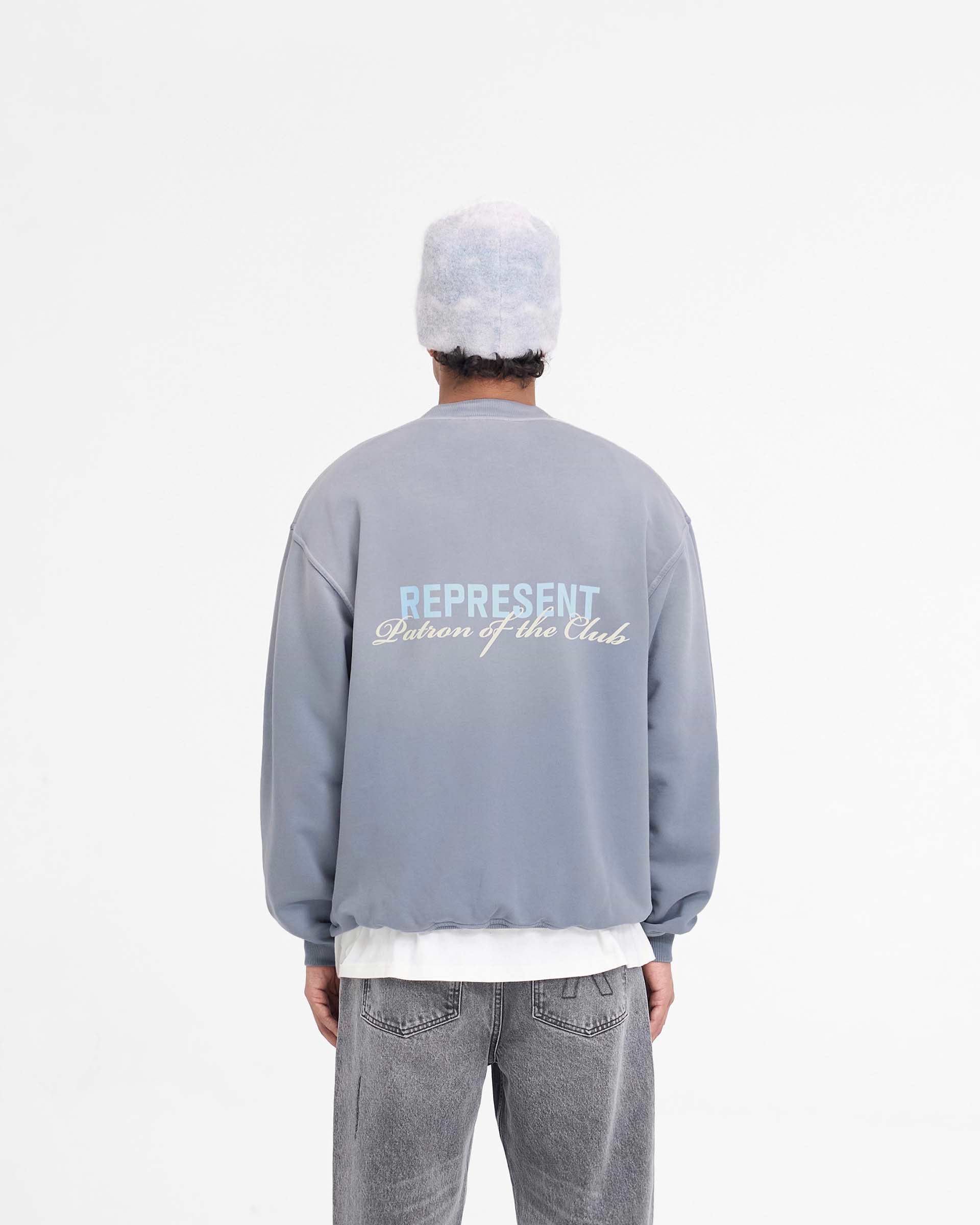 スウェット・トレーナー REPRESENT Patron of the club washed cotton sweatshirt Washed Grey Sweater | Patron of the Club | REPRESENT