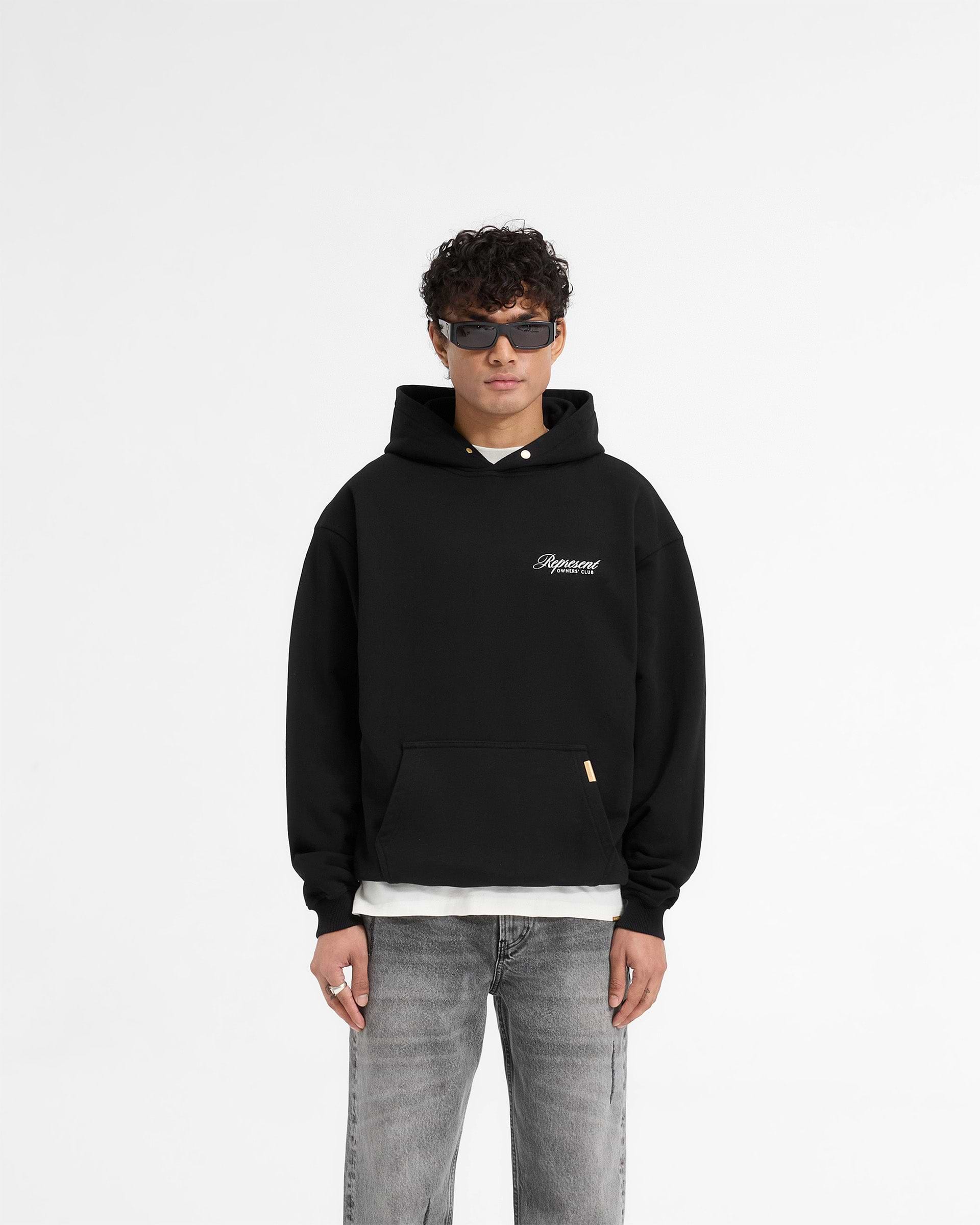 Represent X Harrods Bear Owners Club Hoodie - Jet Black