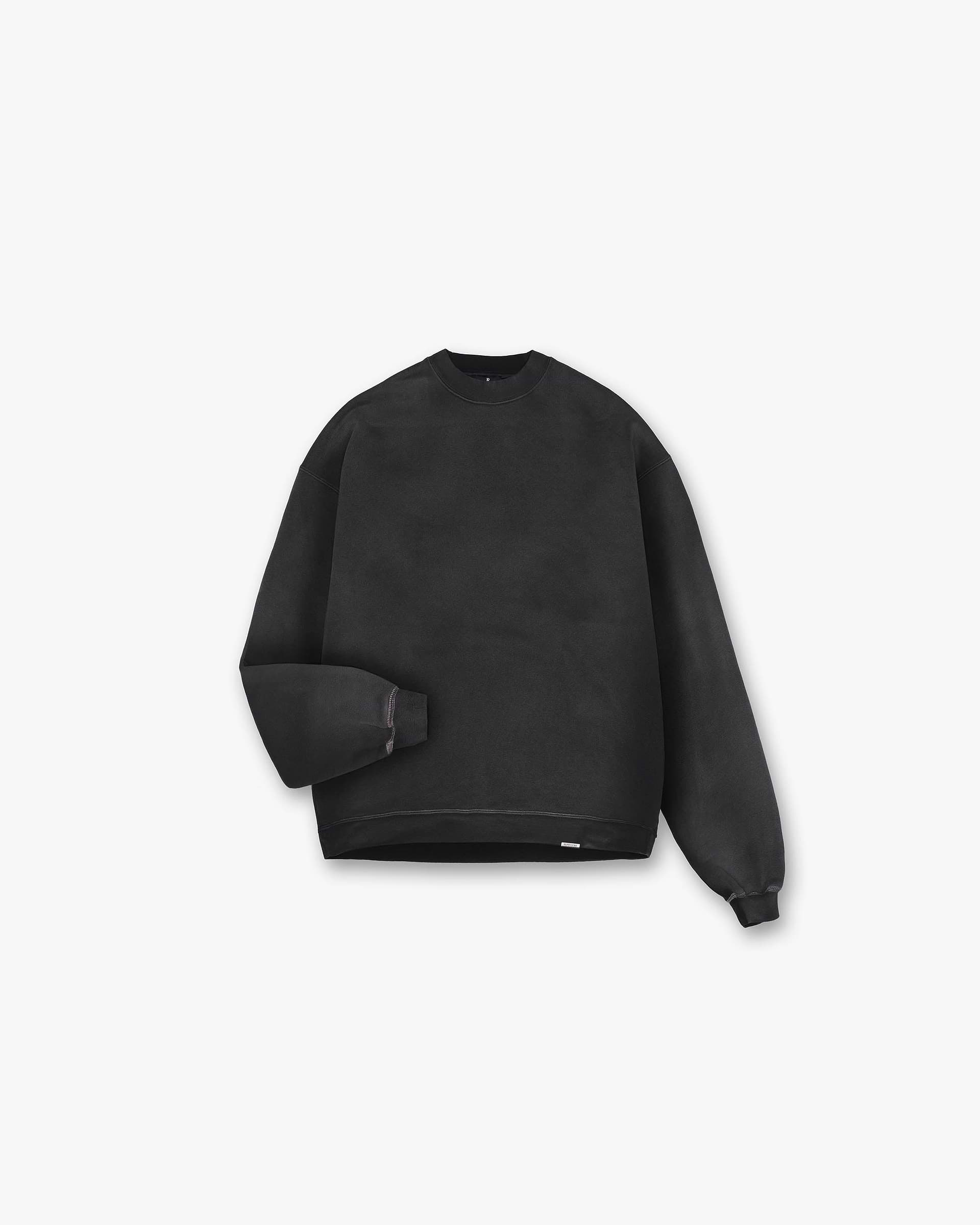 Heavyweight Initial Sweater - Stained Black