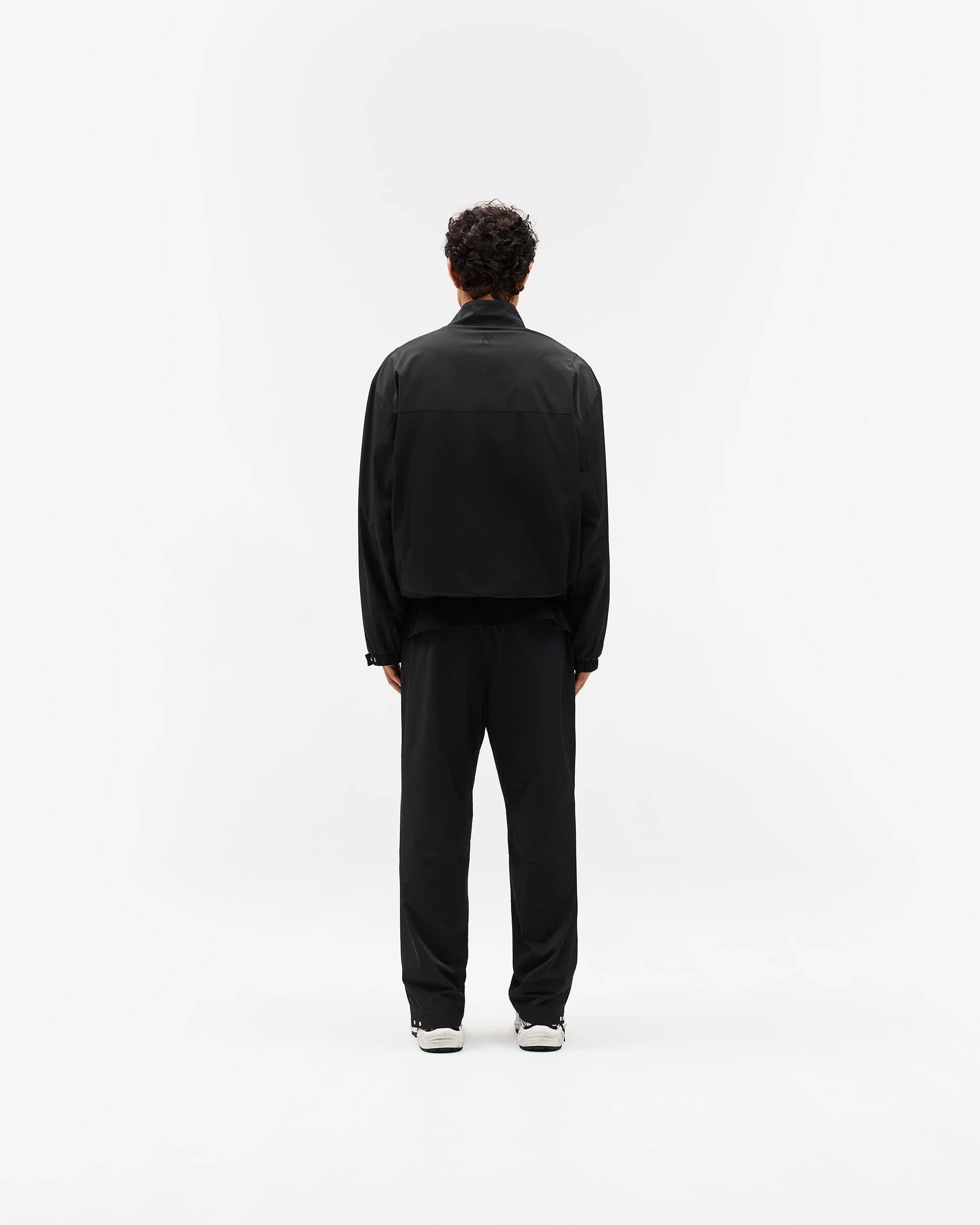 Initial Nylon Track Pant - Black