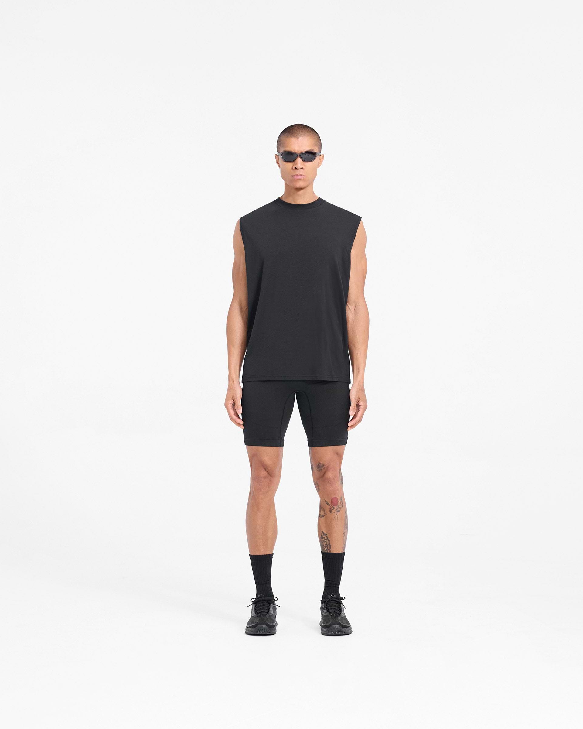 Black Oversized Tank Top | 247 DNA | REPRESENT