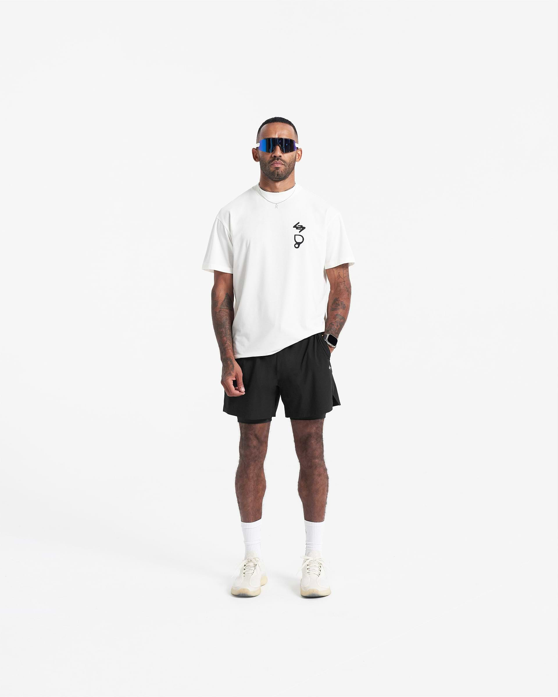 247 X Puresport Oversized Tour T-Shirt - Flat White