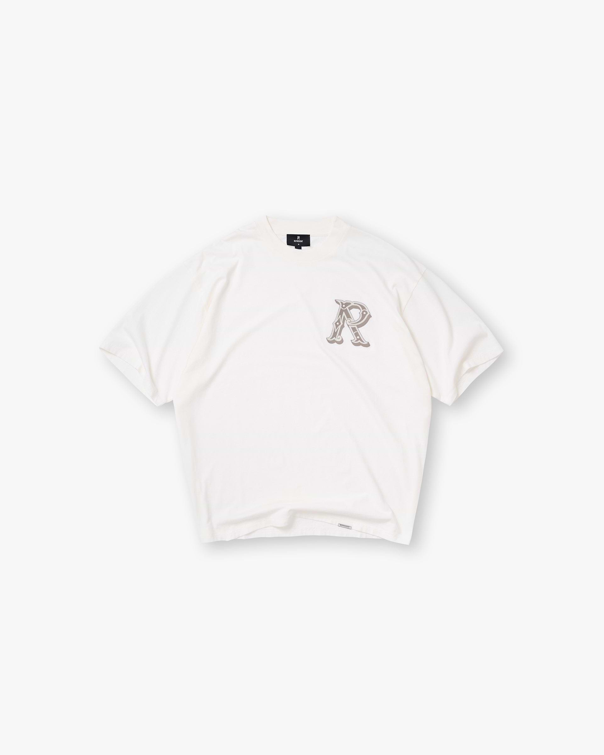 Western Initial T-Shirt White | Spring Summer T-shirt | REPRESENT