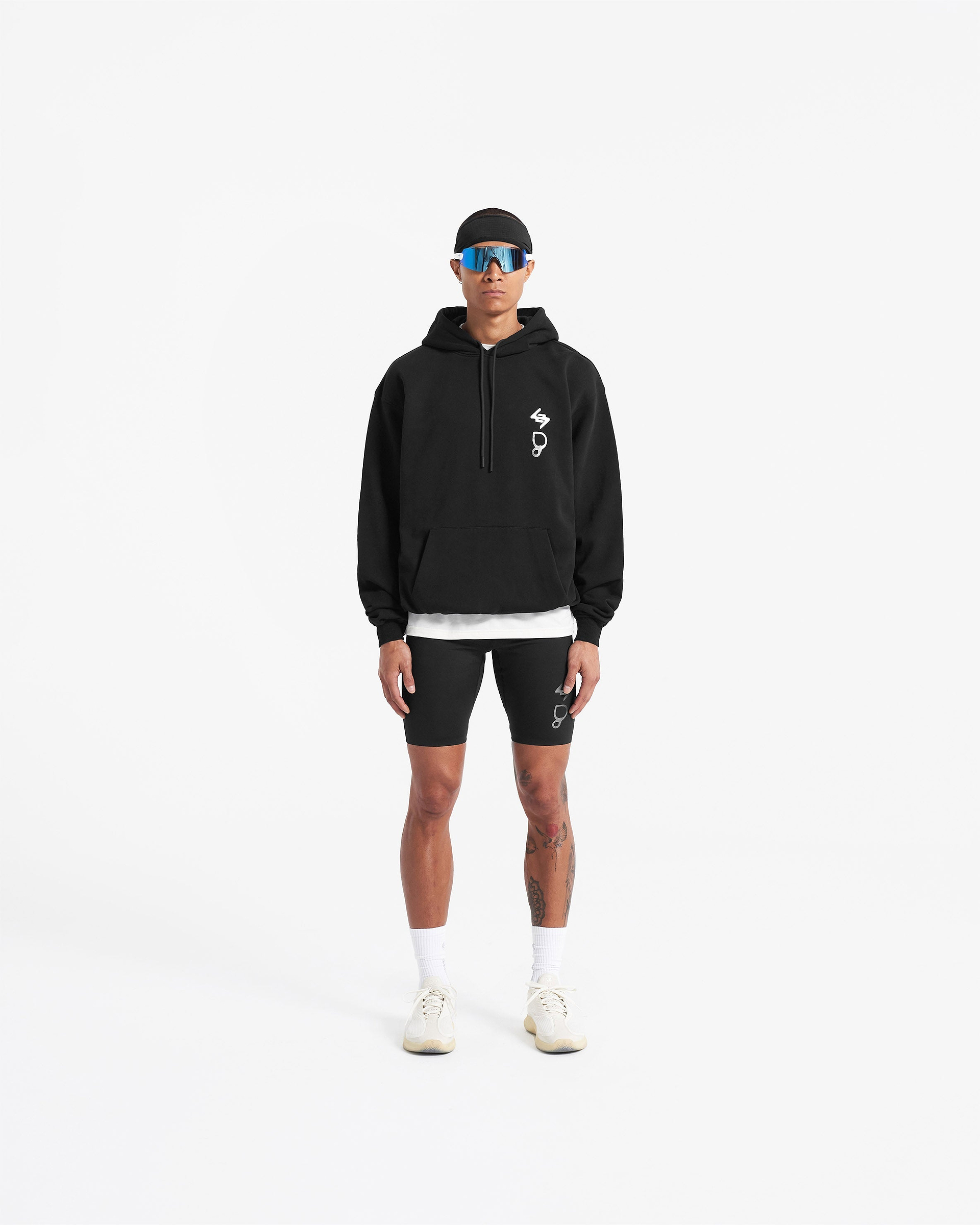 247 X Puresport Oversized Tour Hoodie - Black