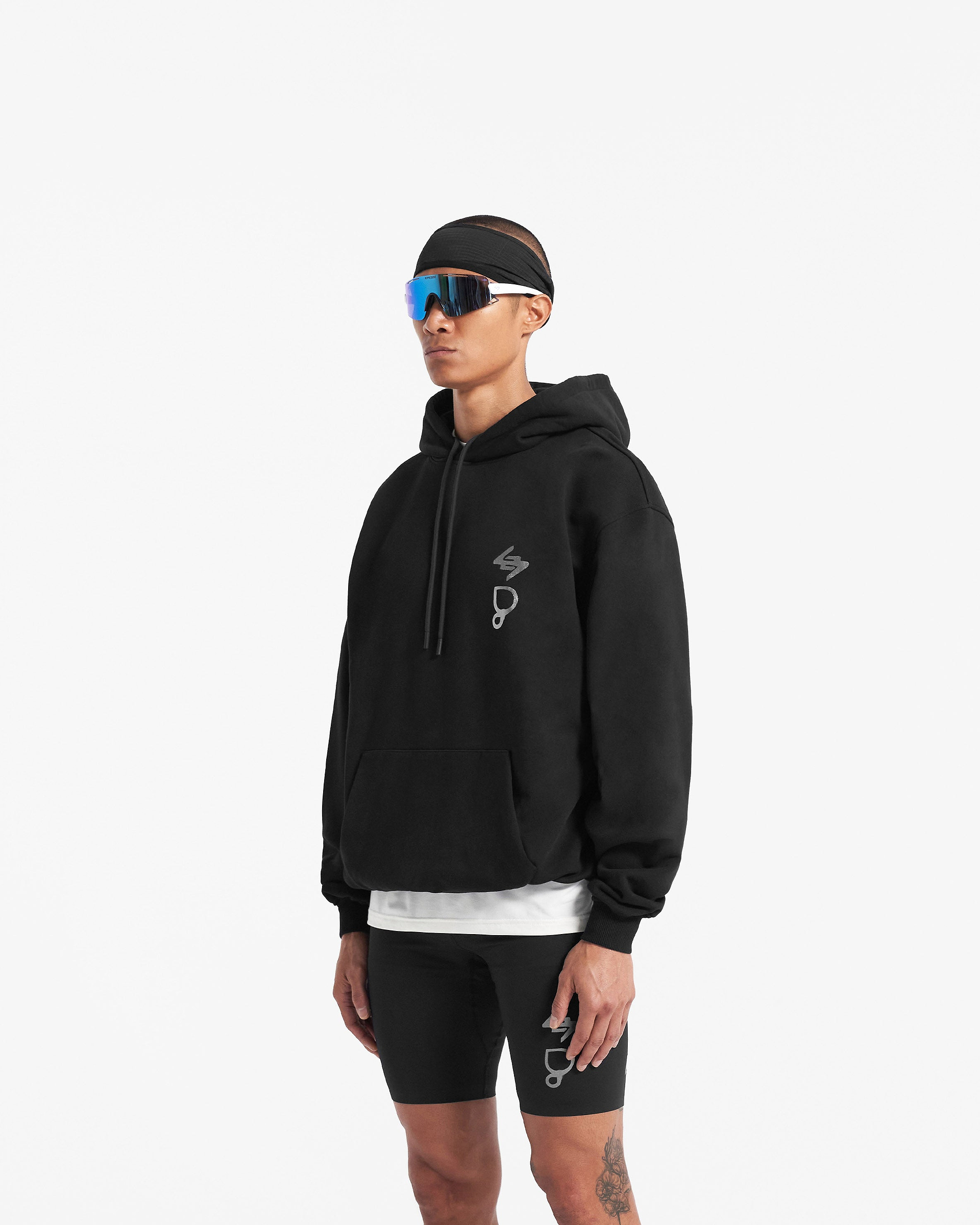 247 X Puresport Oversized Tour Hoodie - Black