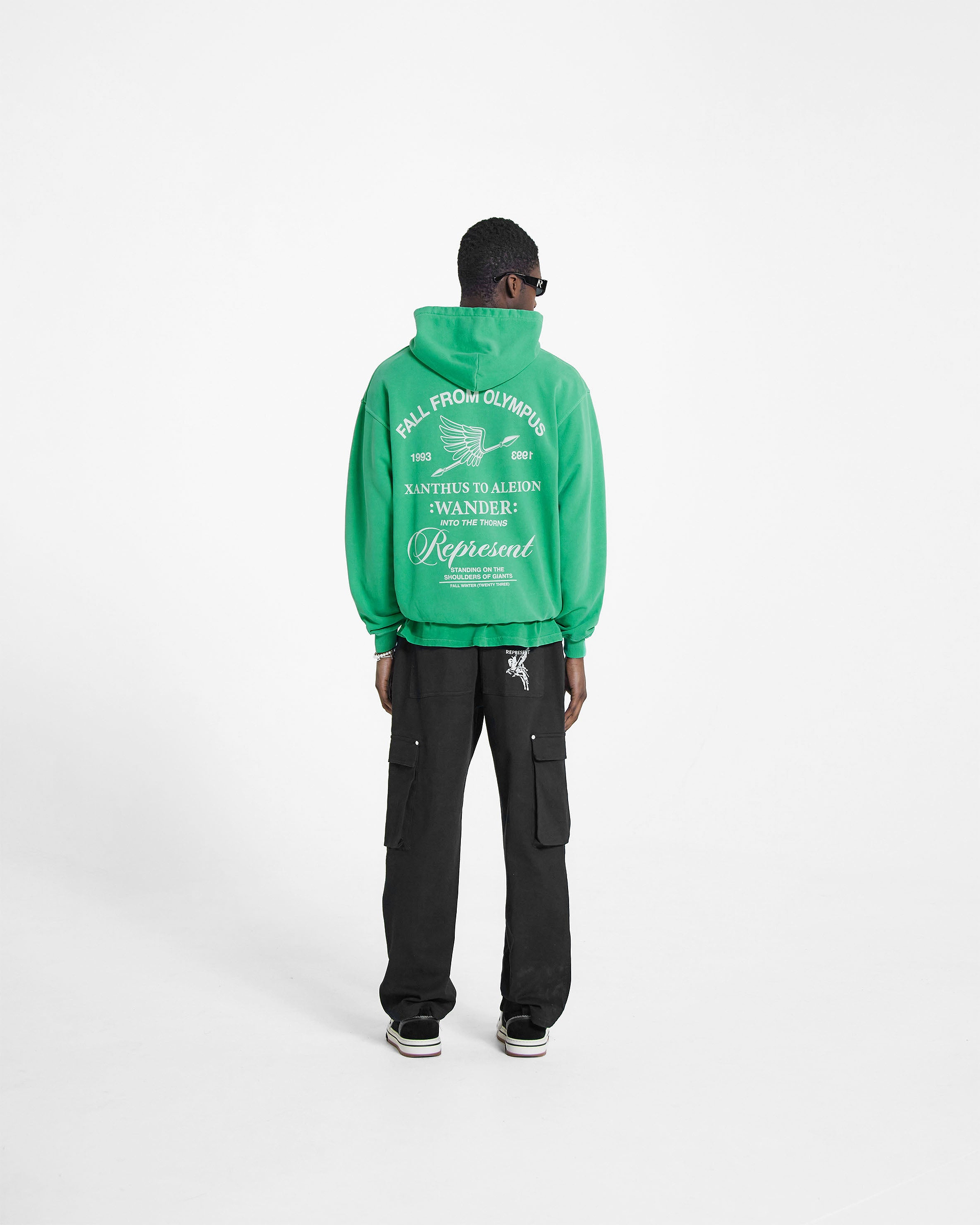 Fall From Olympus Hoodie - Island Green