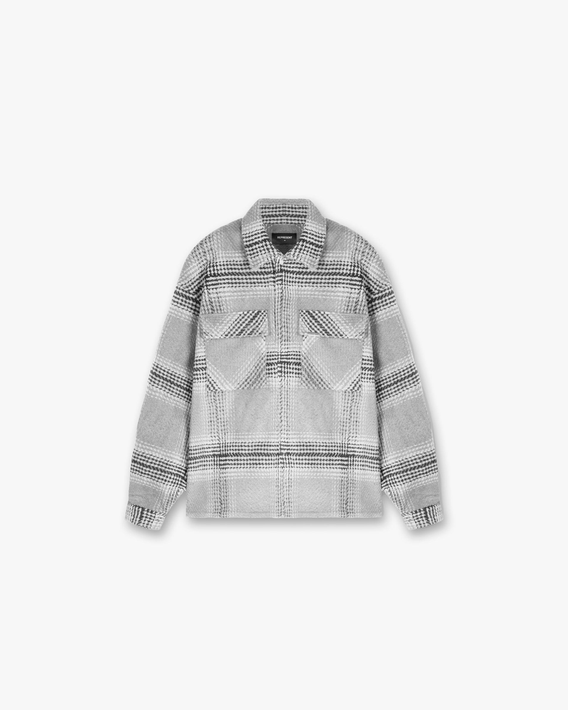 Represent Flannel Shirt | Grey Check | REPRESENT CLO