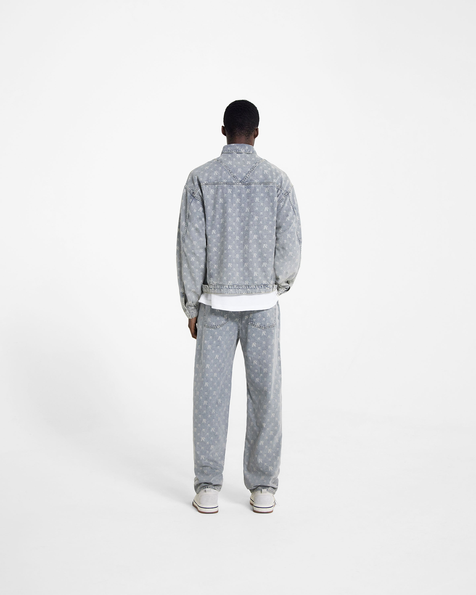 R3 Monogram Baggy Denim - Stone Wash