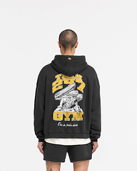 247 On His Shoulders Boxy Hoodie - Off Black