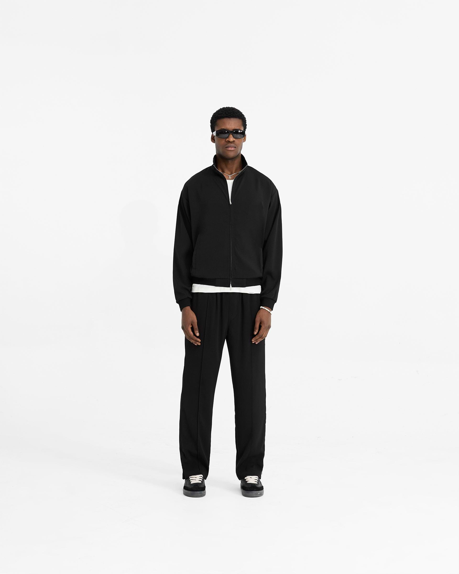 Initial Track Jacket - Black