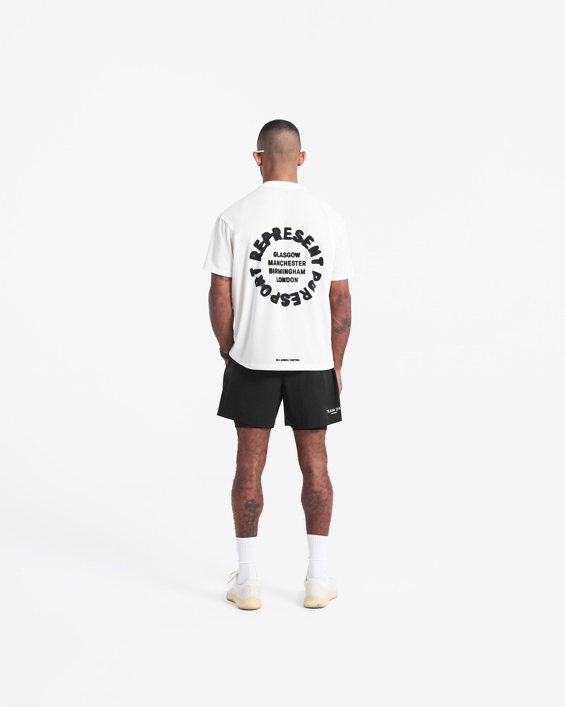 247 X Puresport Oversized Tour T-Shirt - Flat White