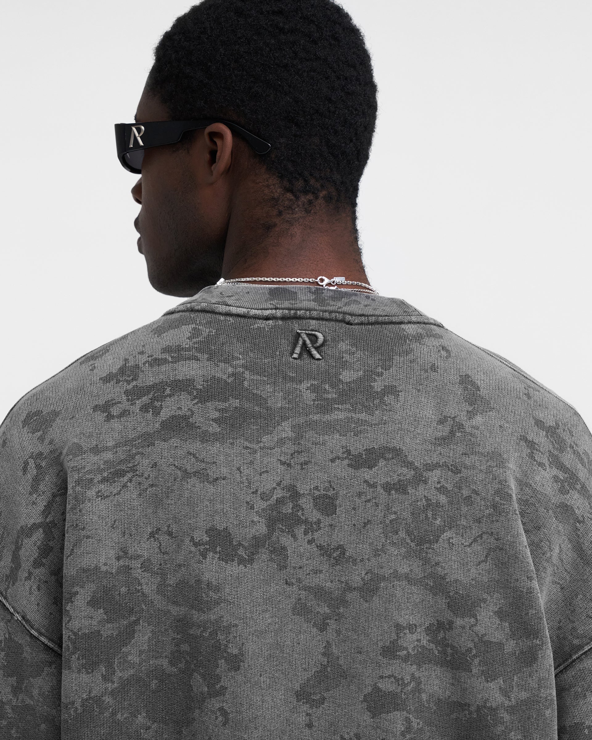 Heavyweight Initial Sweater - Fade Out Camo