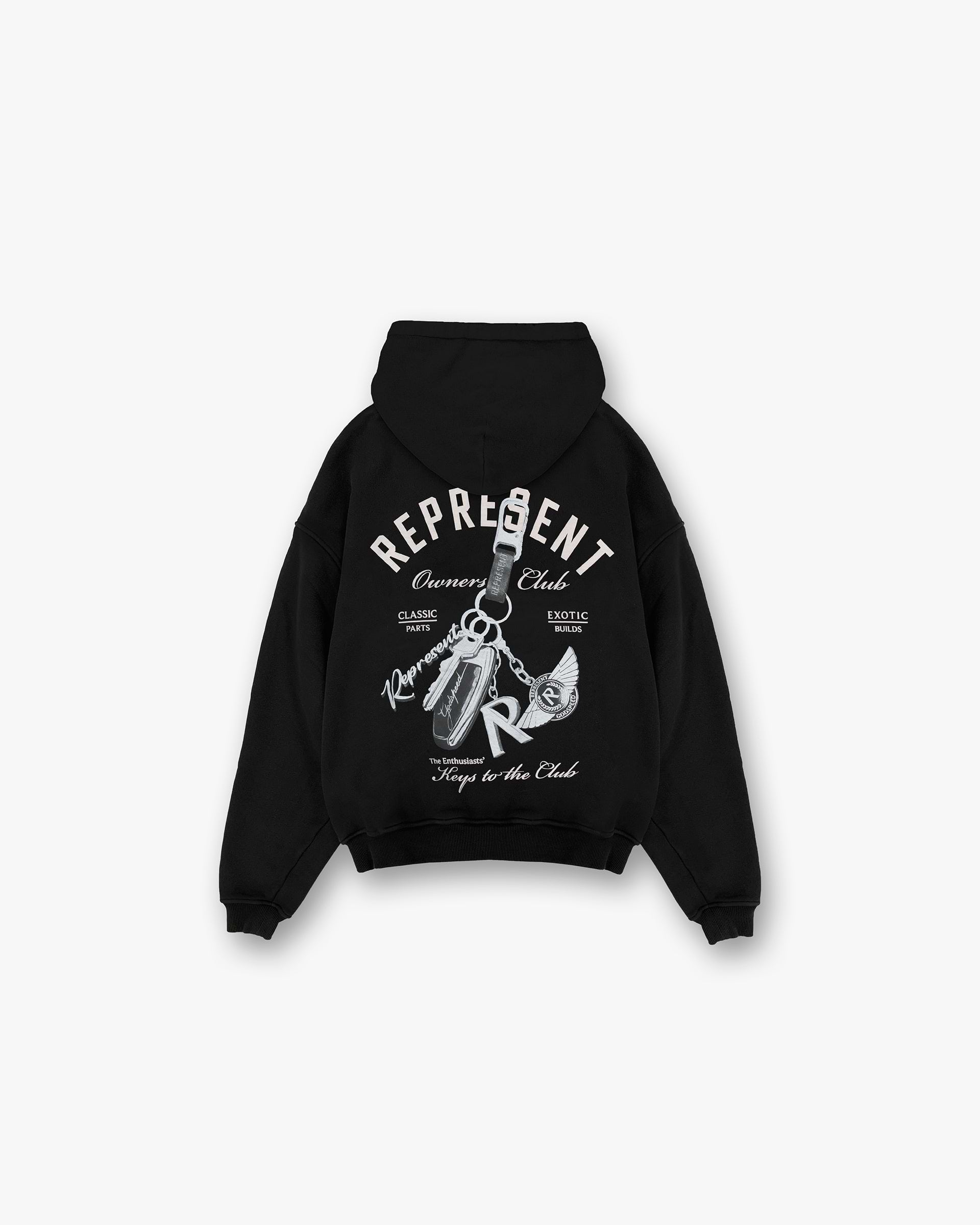 Keys To The Club Hoodie - Jet Black