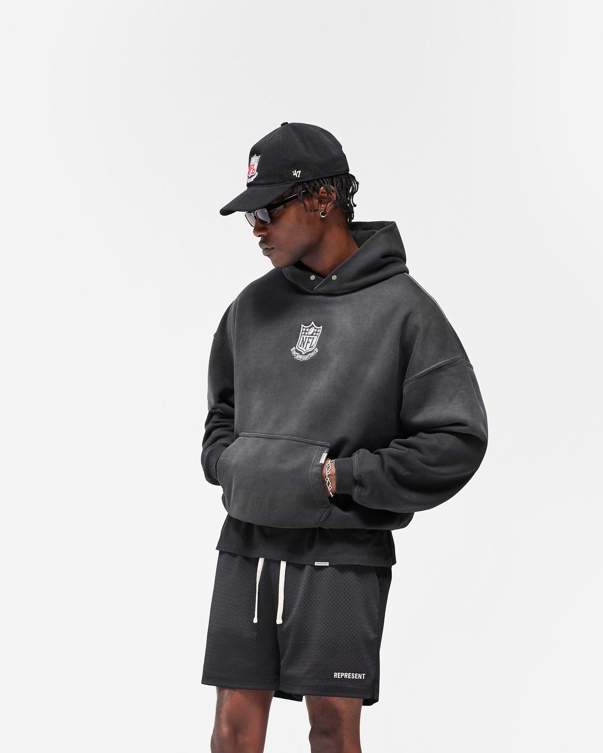 NFL Shield x Represent Hoodie - Stained Black