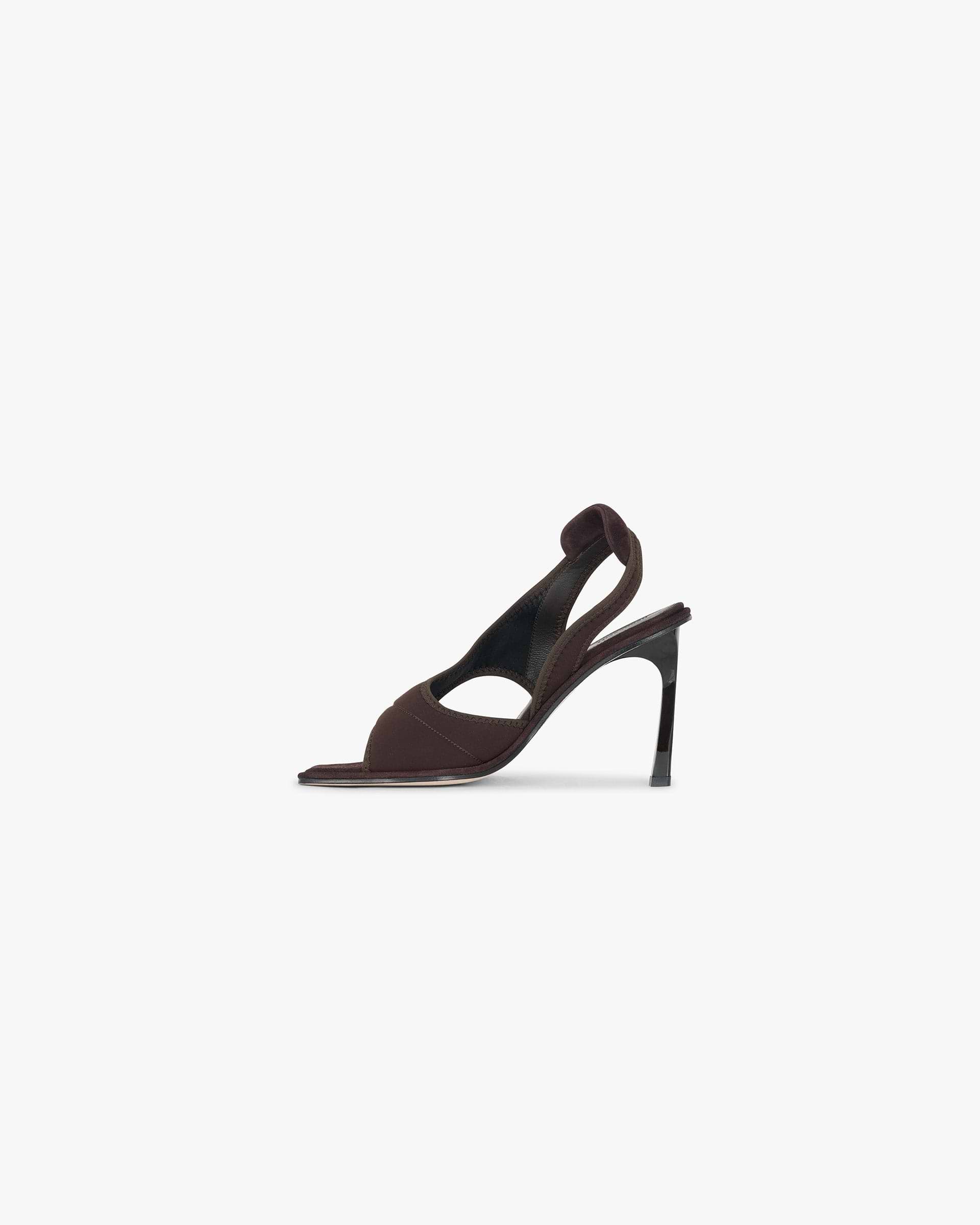 Asymmetric Stretch Heel - Chocolate