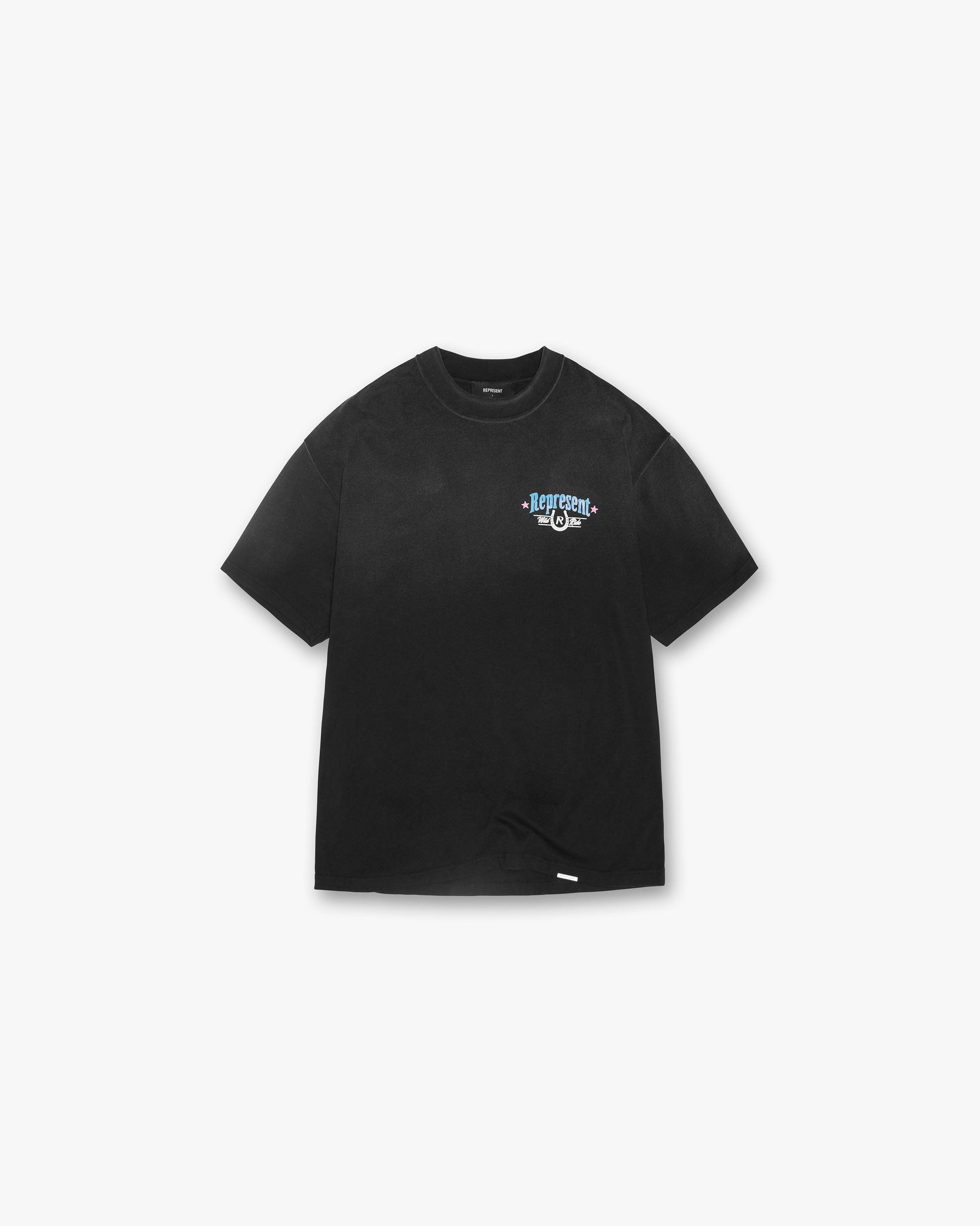 REPRESENT WILD RIDE Tシャツ 半袖 Black 送料込み Wild Ride T-Shirt | Aged Back | REPRESENT